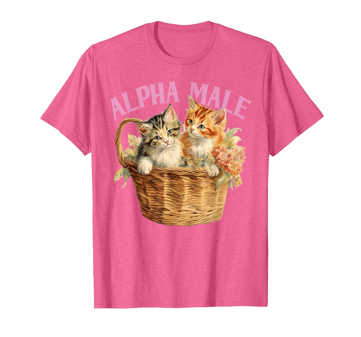 Alpha Cat Male Ironic Funny Kitten Weird Y2K Humor Kittens T-Shirt