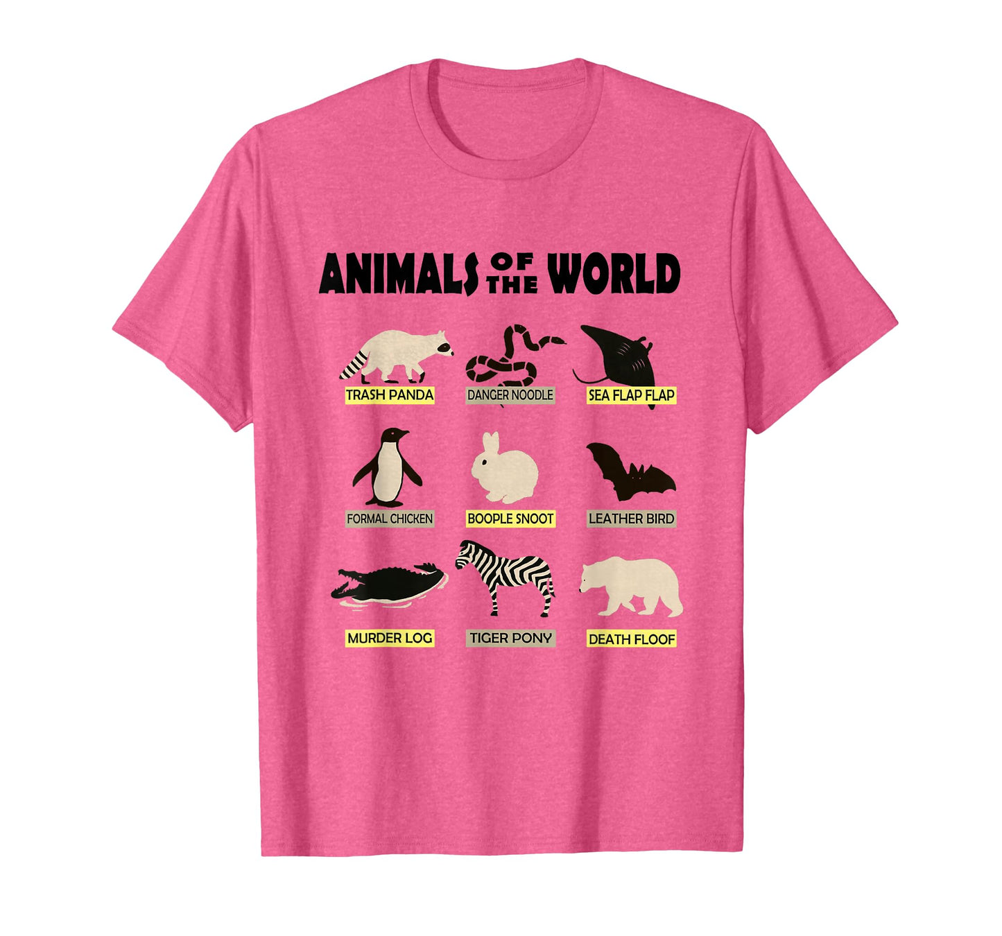 Animals of the World - Cute and Funny Animal Shirt T-Shirt