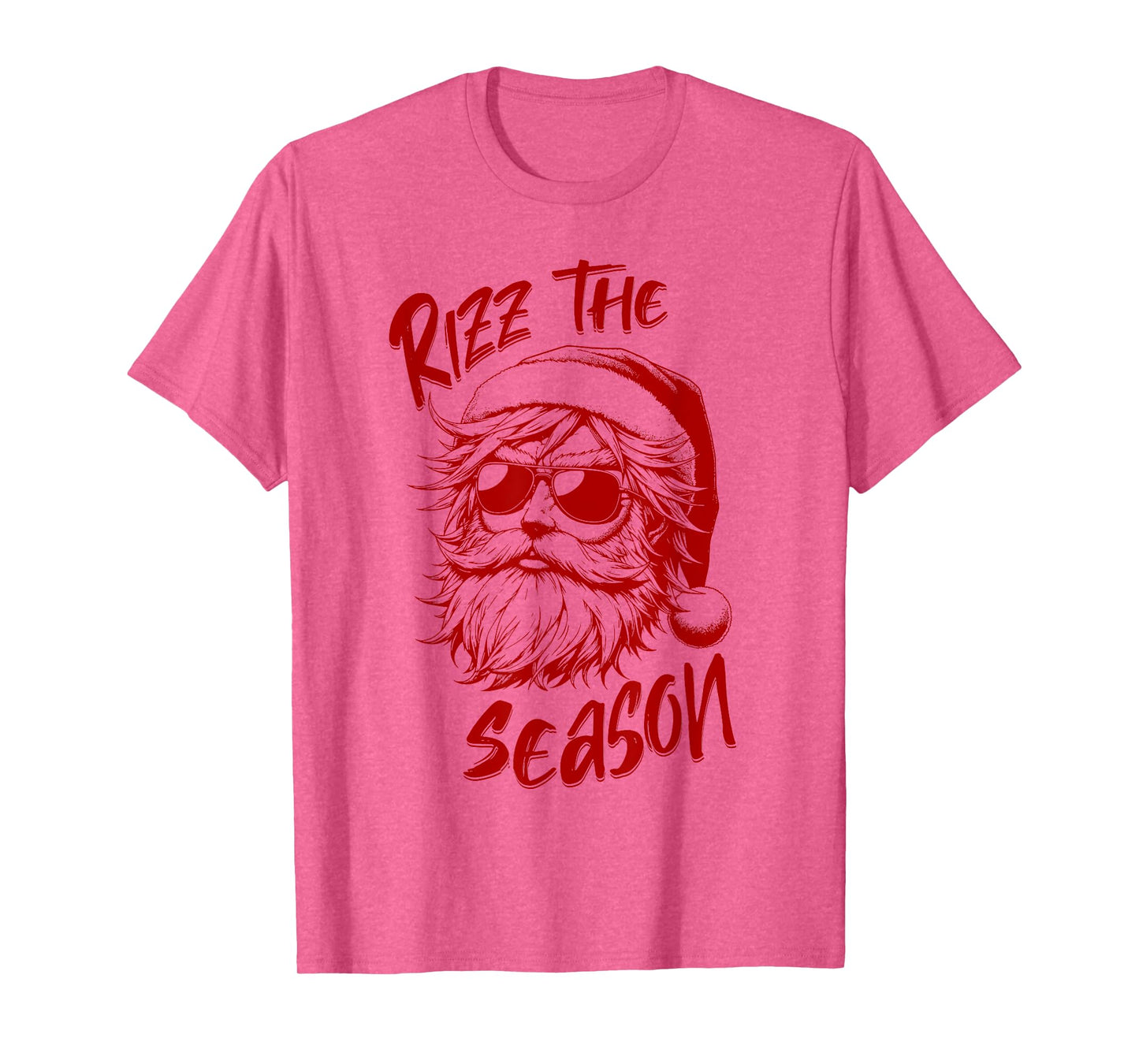 Rizz The Season Kids Teens Boys Anime Christmas Santa Claus T-Shirt