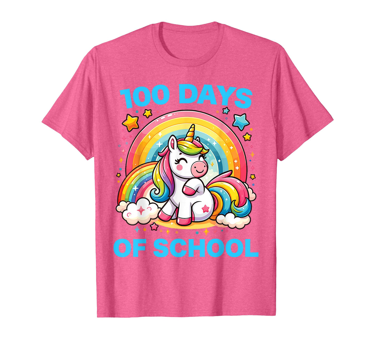100 Days of School Unicorn Girls Teacher 100th Day of School T-Shirt