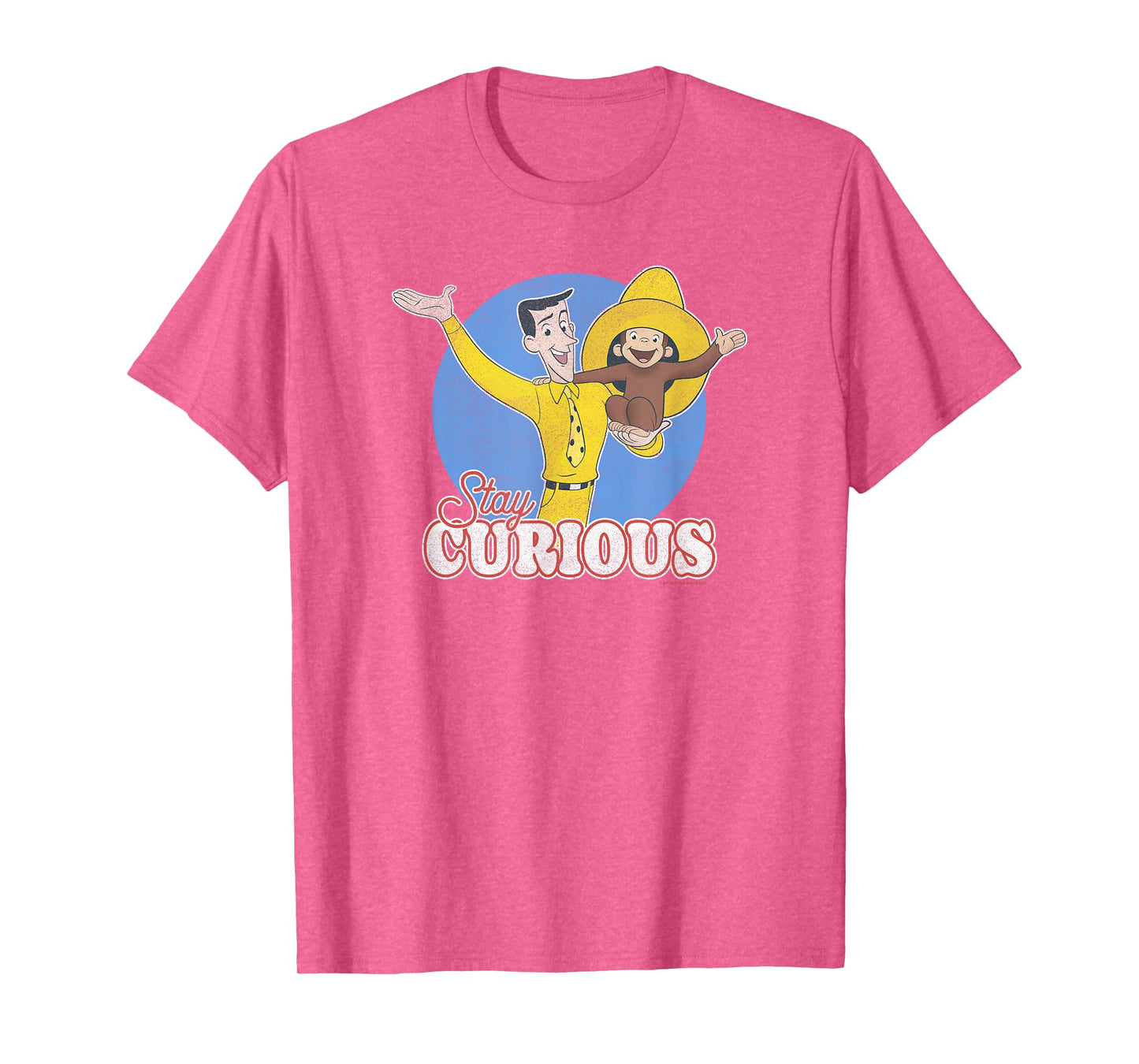 Curious George Stay Curious Yellow Hat Poster T-Shirt