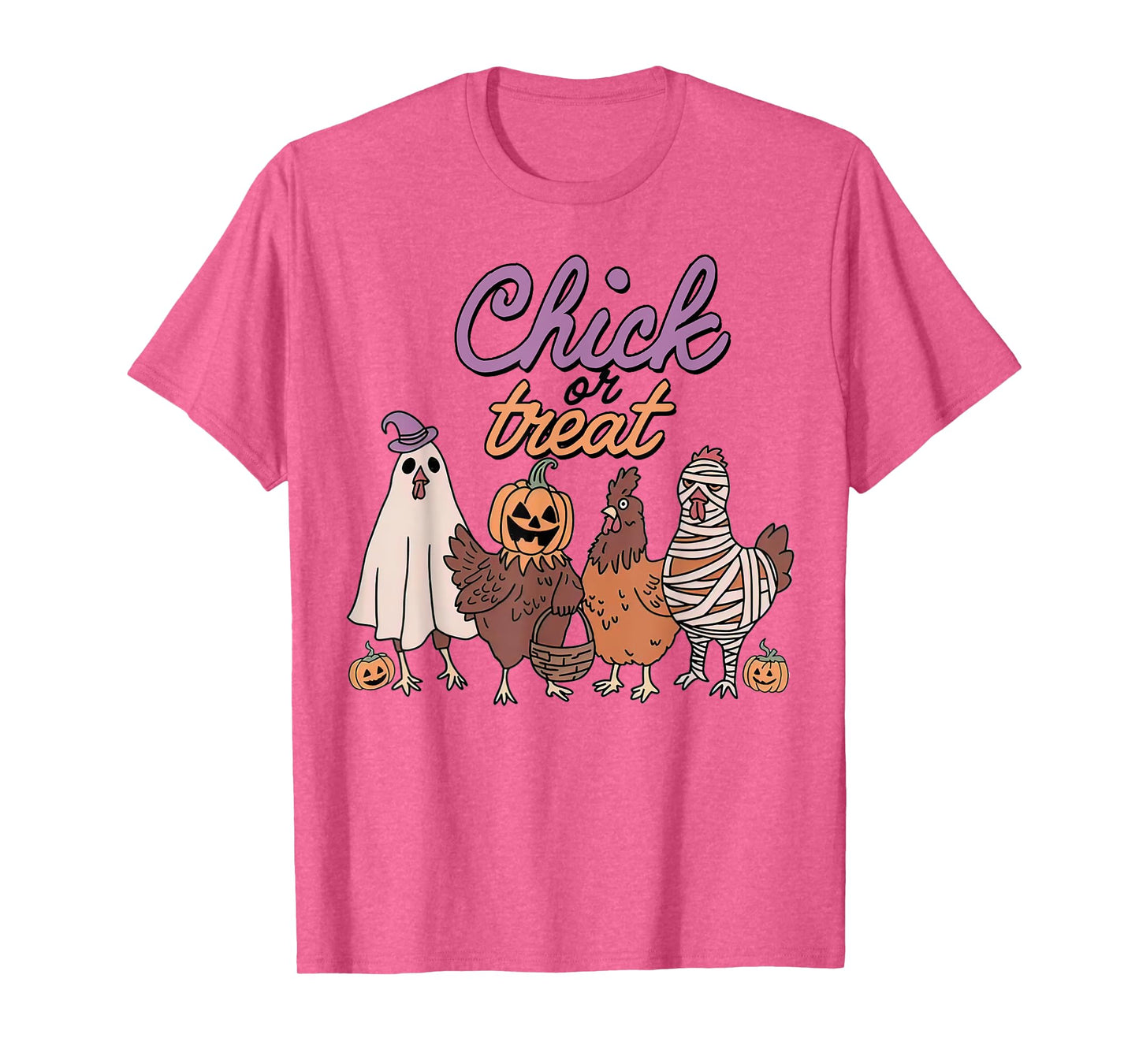 Chick Or Treat Funny Halloween For Chickens Lovers Tees T-Shirt