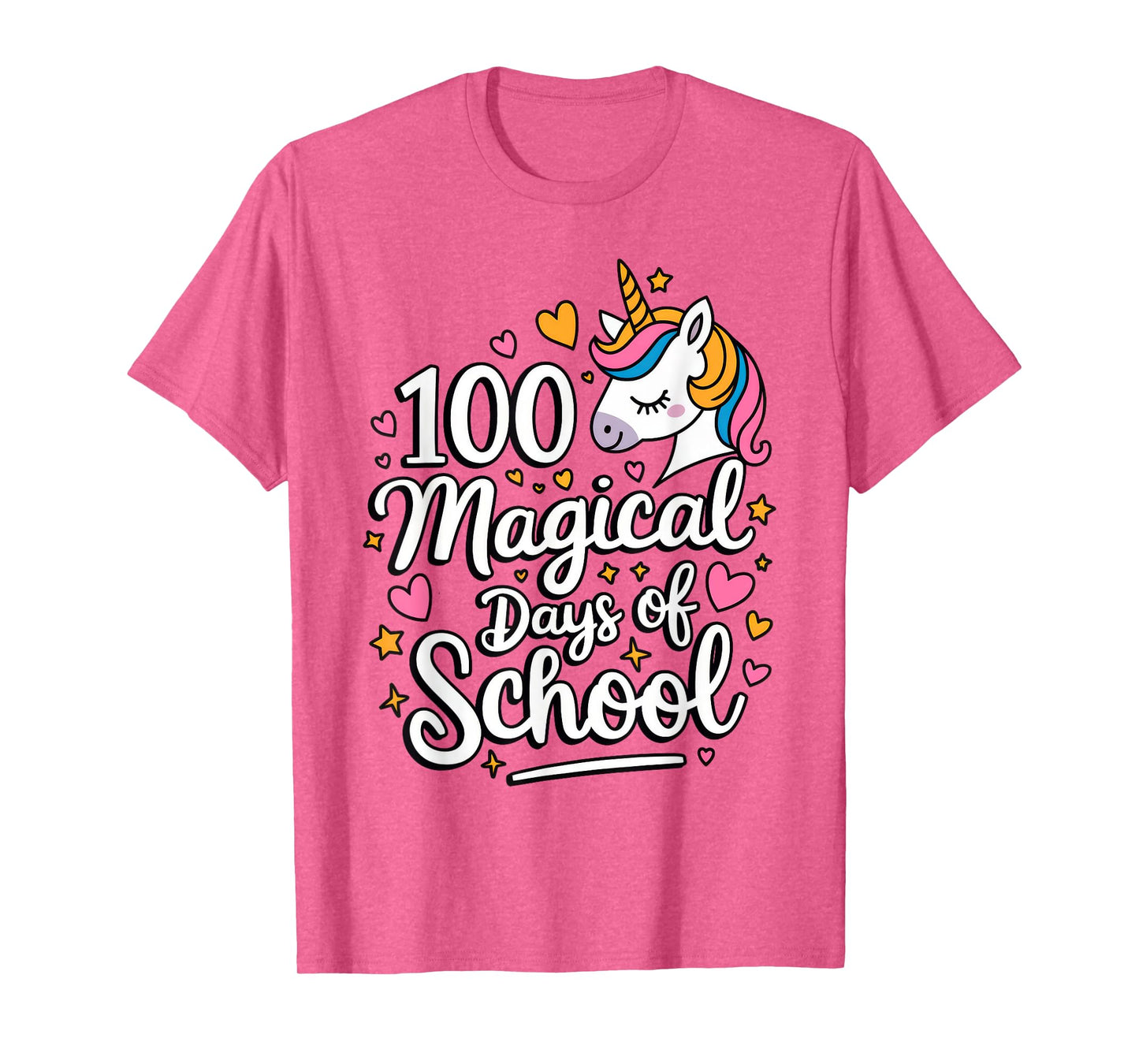 100 Magical Days of School Unicorn Girls 100th Day of School T-Shirt