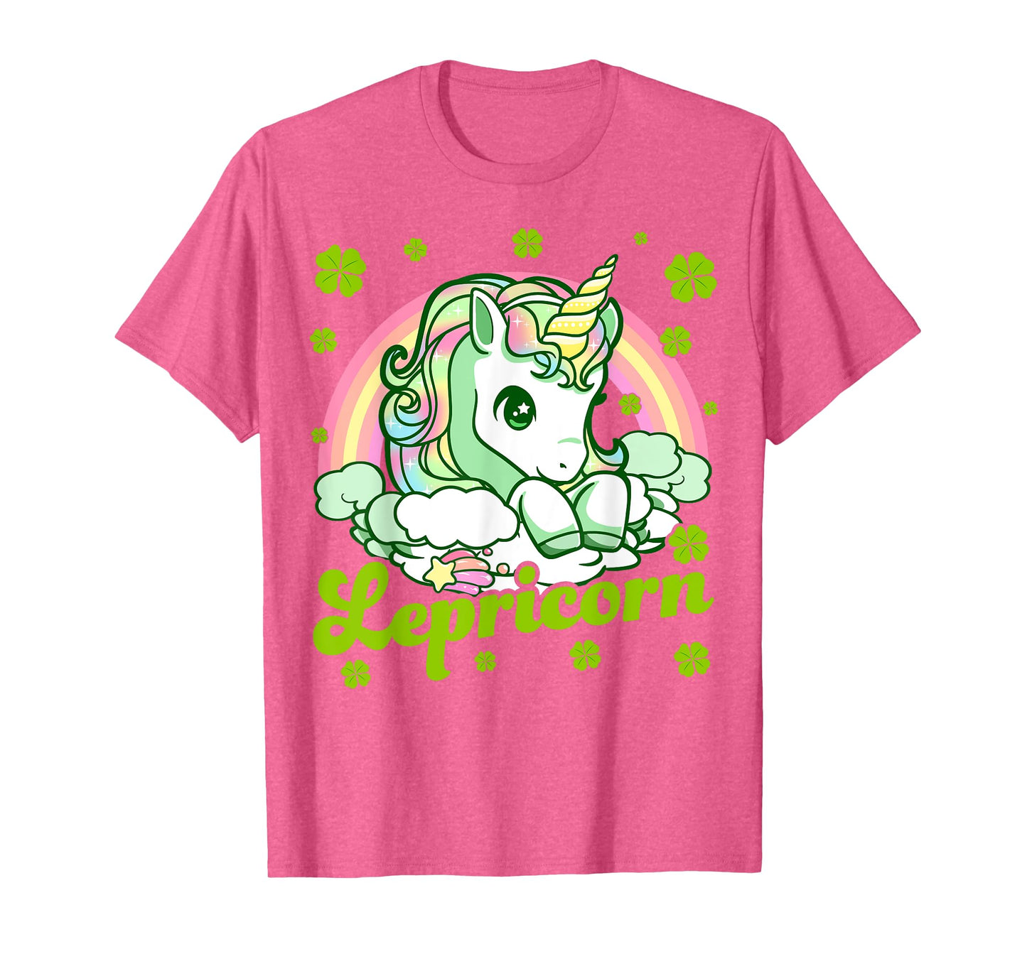 Lepricorn Rainbow St Patricks Day Unicorn Girls Kids Teacher T-Shirt