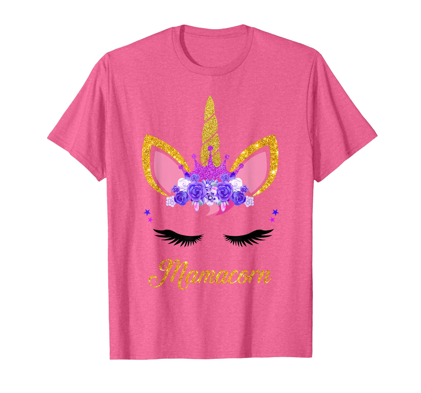 Mamacorn Cute Unicorn Mom Mother of the Unicorn Girl Mommy T-Shirt
