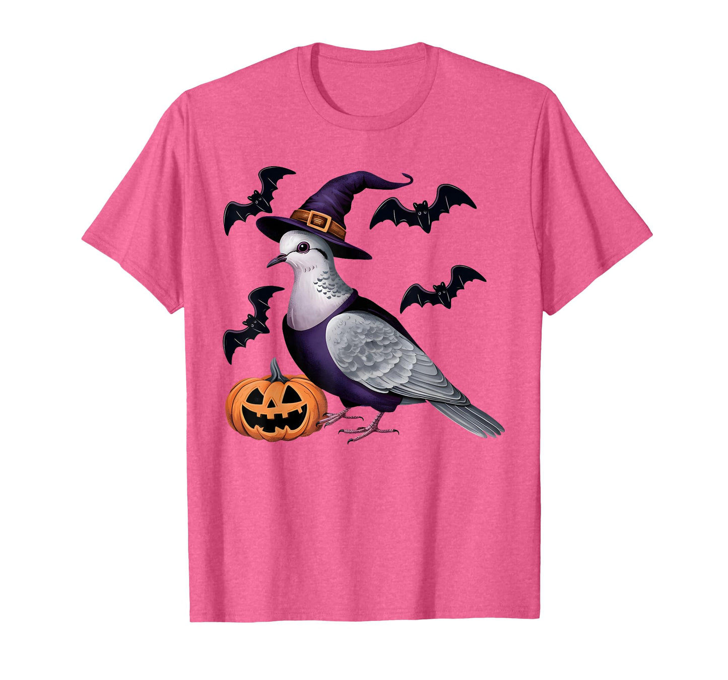 Dove Bird Halloween Costume Scary Pumpkin Bat Witch T-Shirt