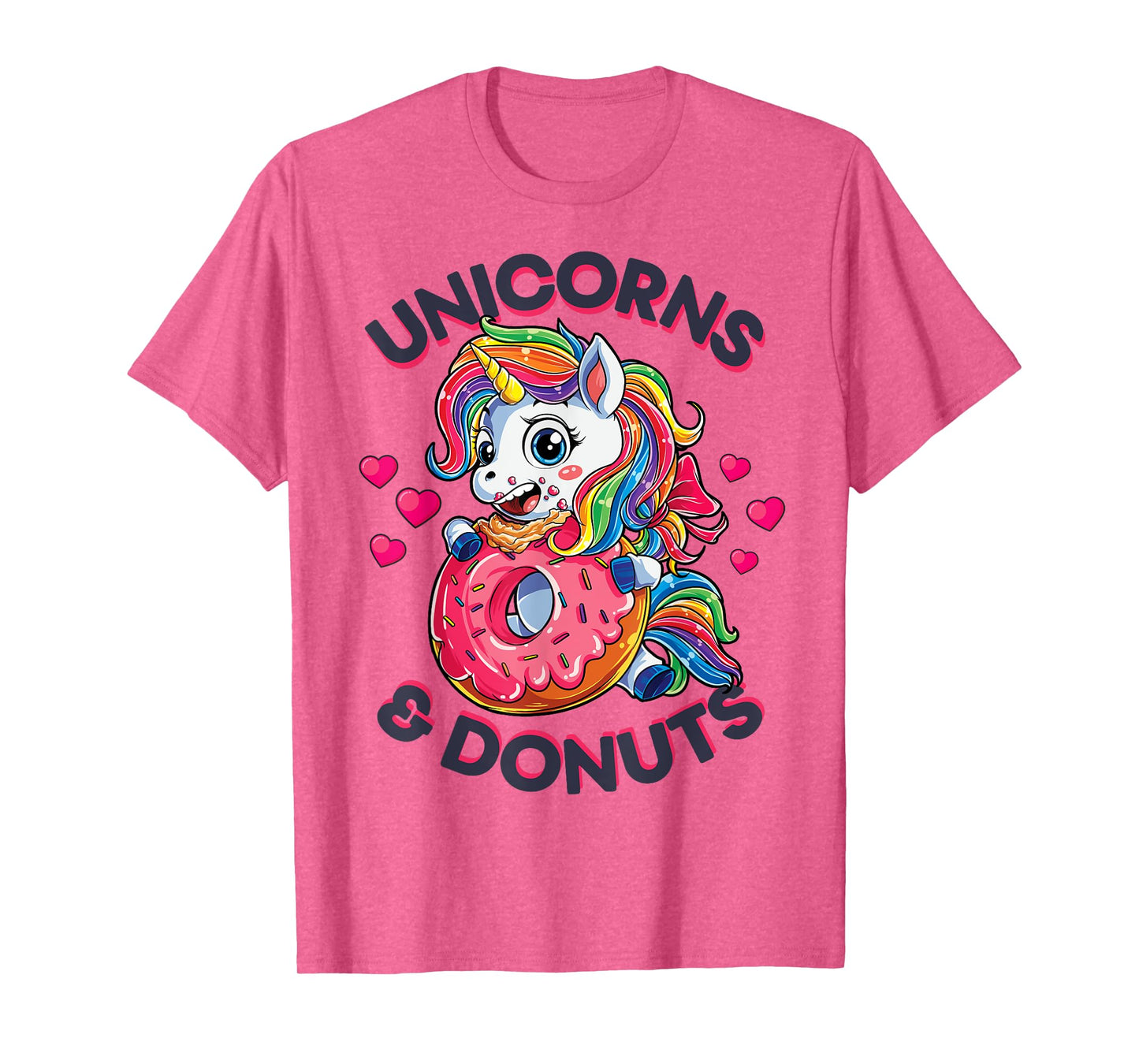 Unicorns & Donuts T shirt Girls Unicorn Squad Rainbow Gifts T-Shirt