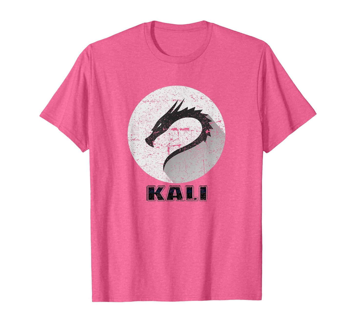 Kali Linux Tee Scratched tagline Dragon logo Open Source Os T-Shirt