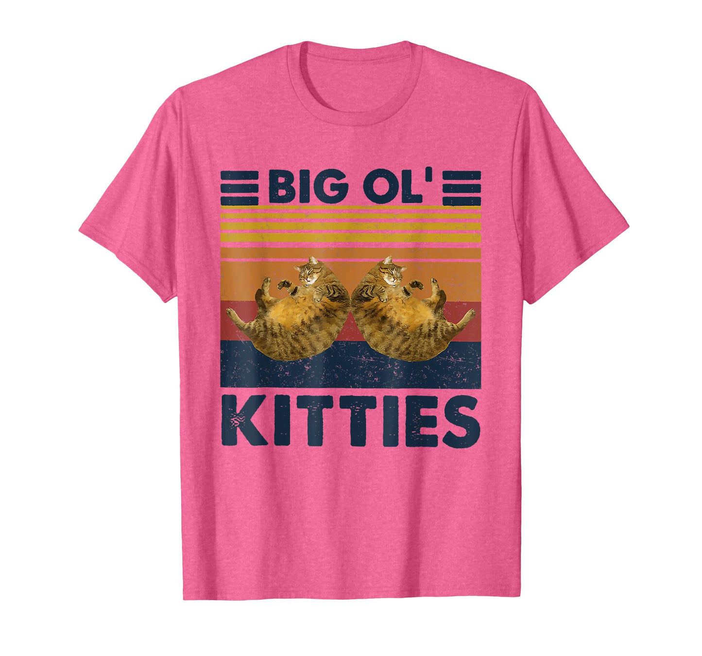 Vintage Big Ol' Kitties Funny Big cat Lover Men Women T-Shirt