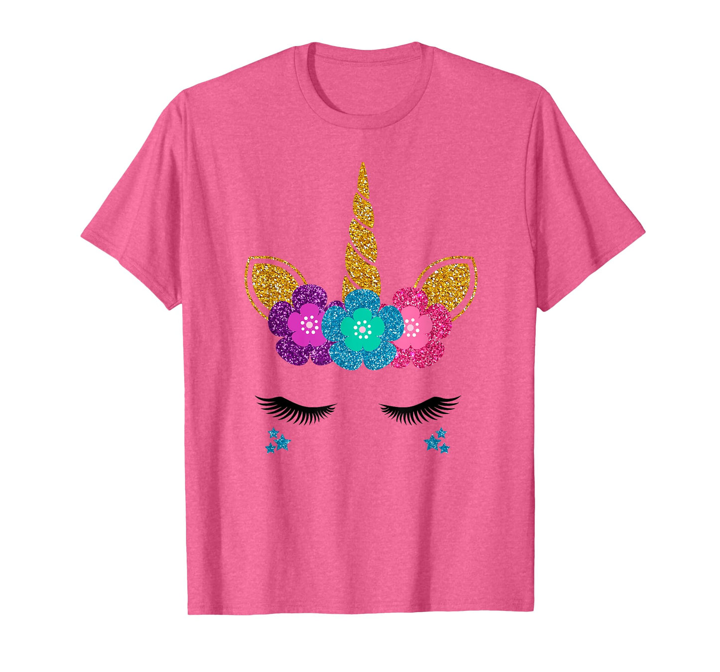 Unicorn Face Halloween Costume Idea And Birthday Outfit T-Shirt