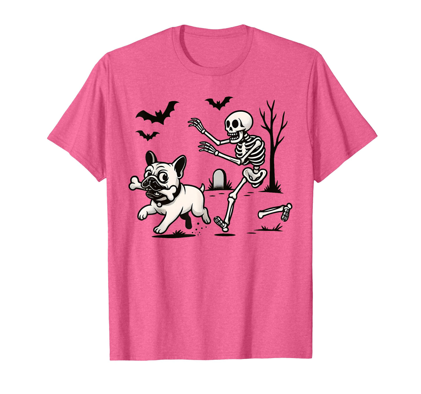 French Bulldog Dog Skeleton Bone Halloween, Bulldog Lovers T-Shirt