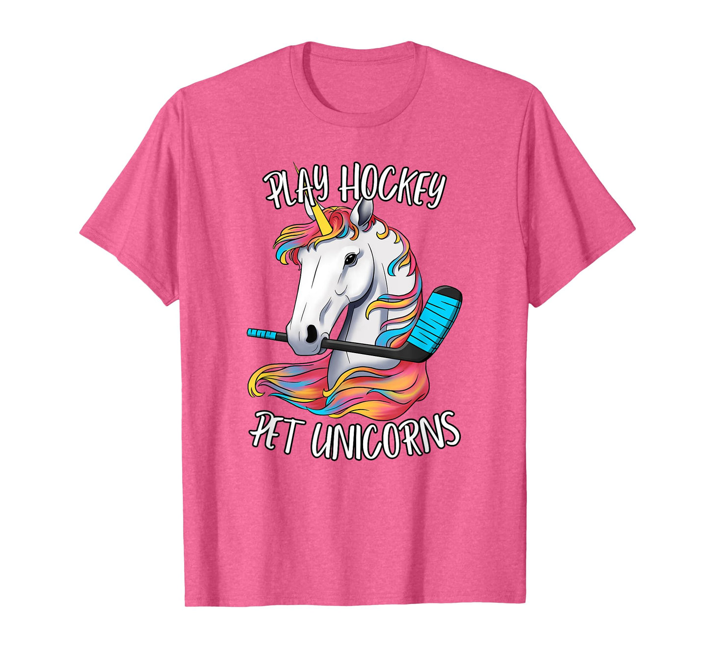 Play Hockey Pet Unicorns Funny Kids Hockey Unicorn T-Shirt