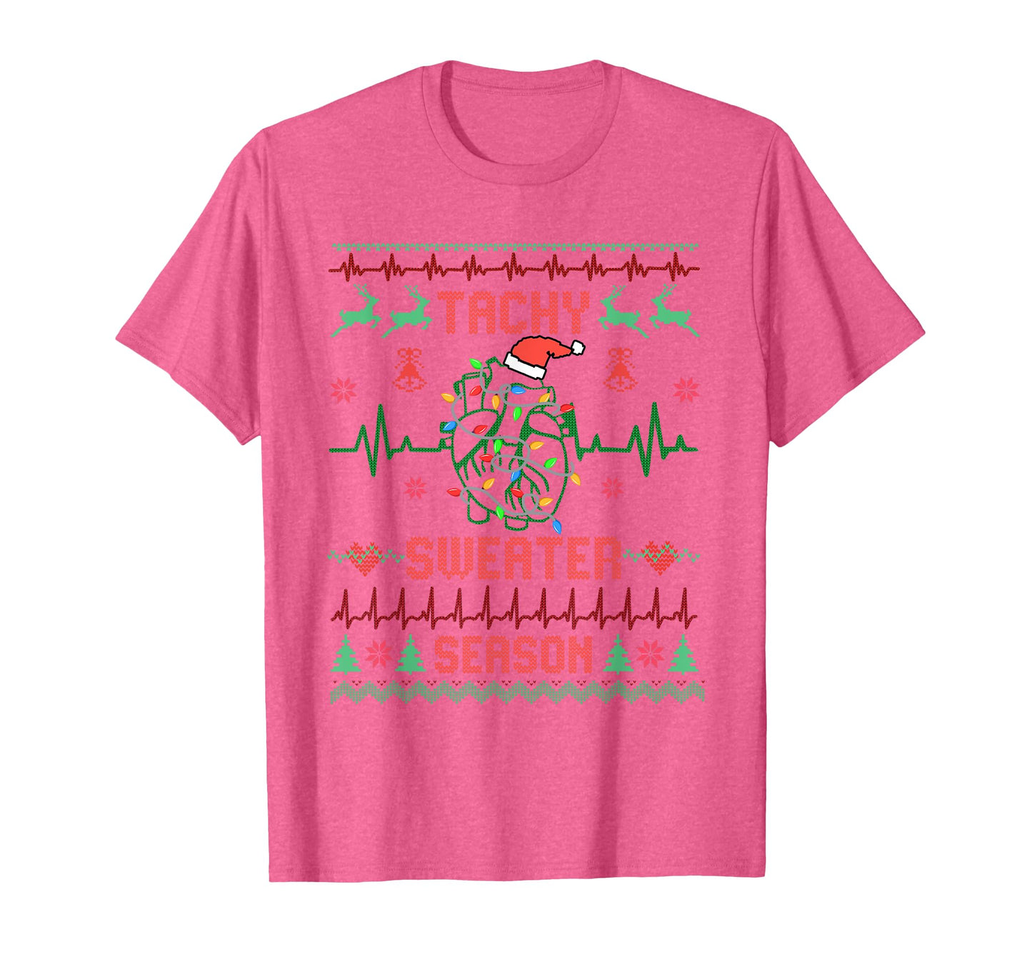 Medical Surgical Telemetry Christmas Nurse Tele Tech EKG T-Shirt