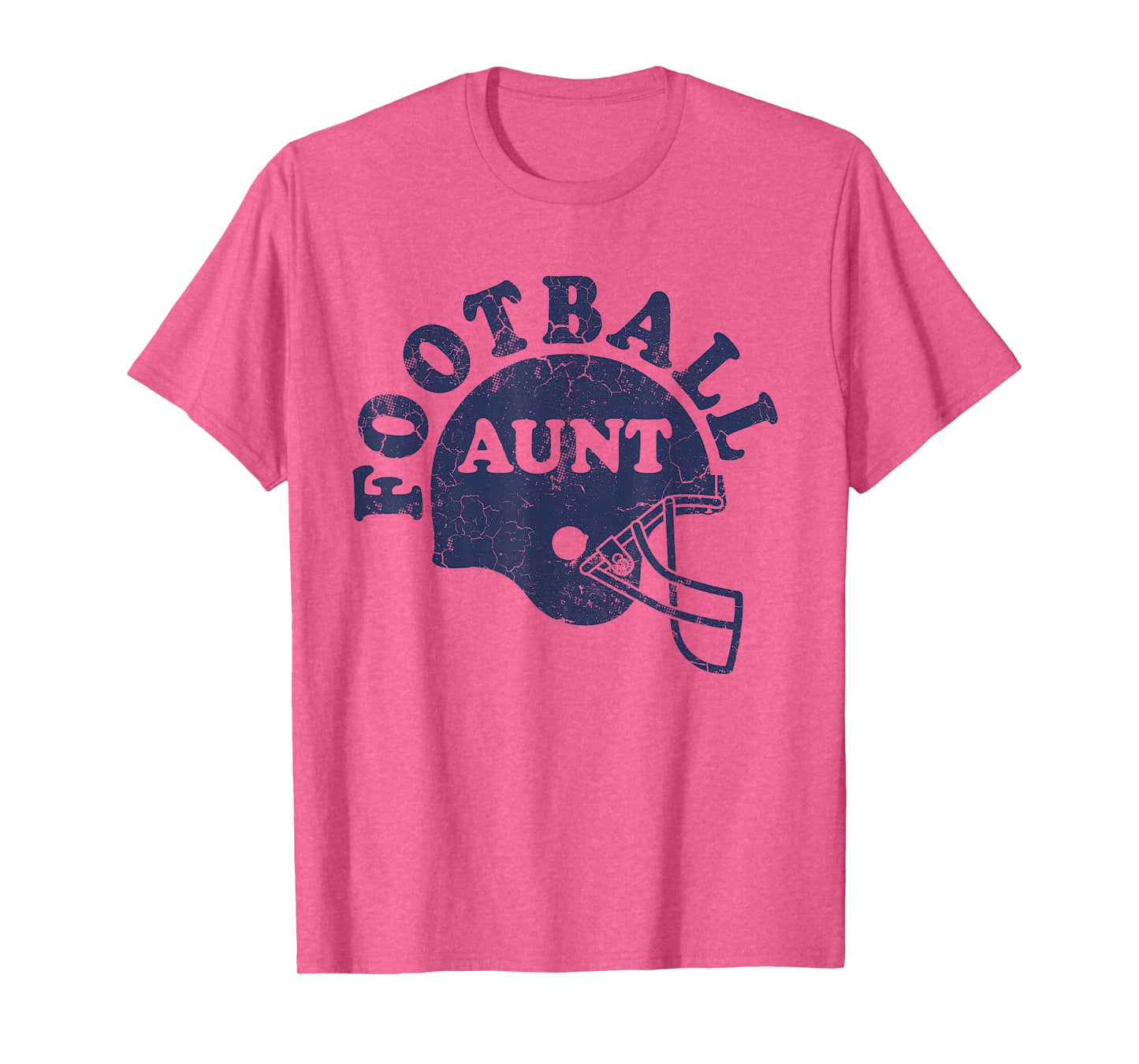 Football Aunt Blue Helmet Game Day Auntie T-Shirt