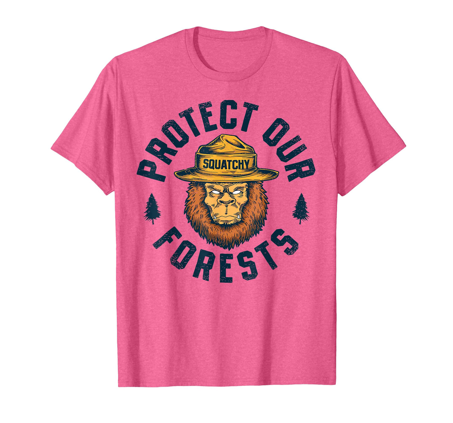 Bigfoot Protect Our Forests National Park Retro Sasquatch T-Shirt