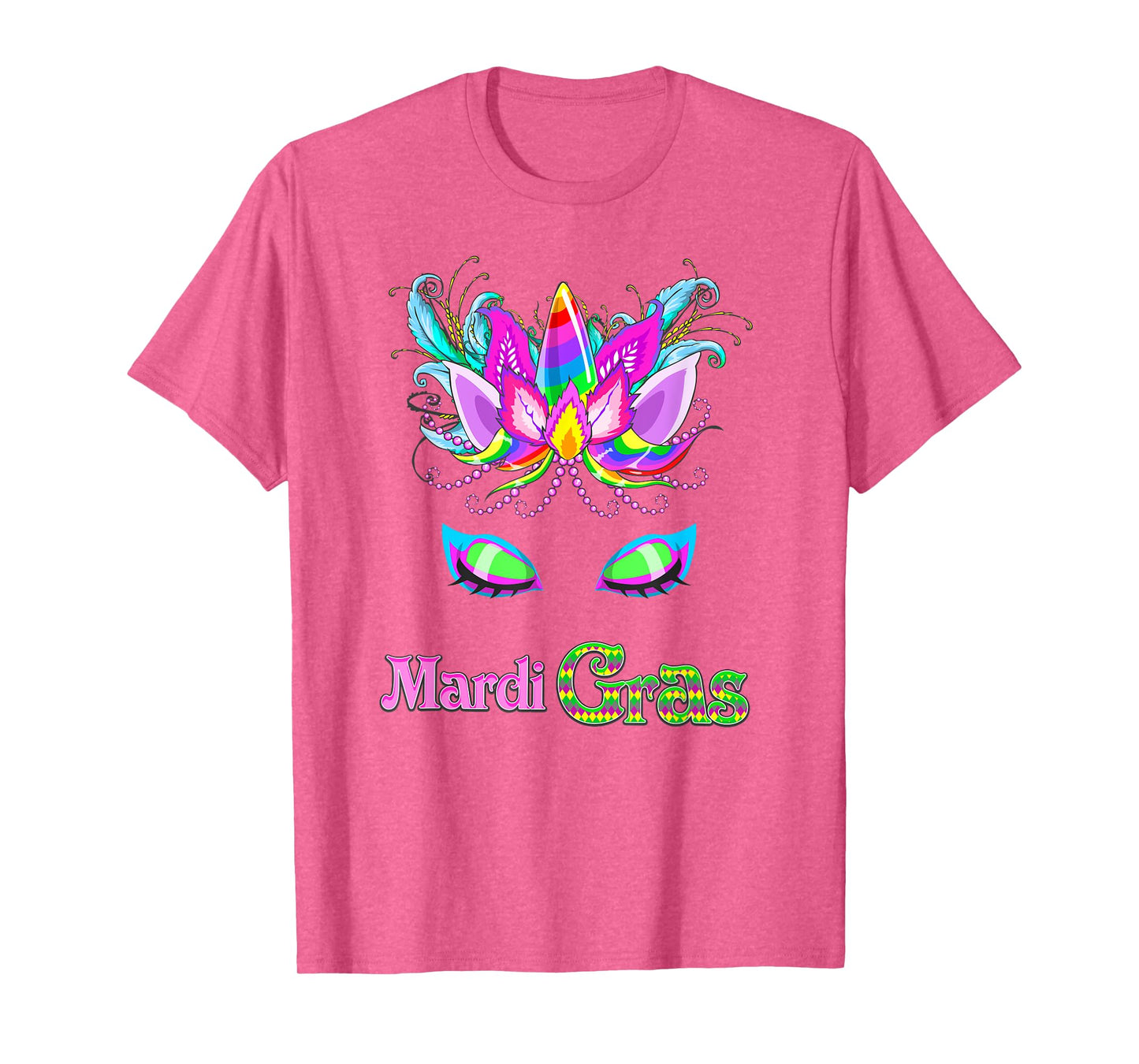 Girls Unicorn Mardi Gras T Shirt, New Orleans Family Parade T-Shirt