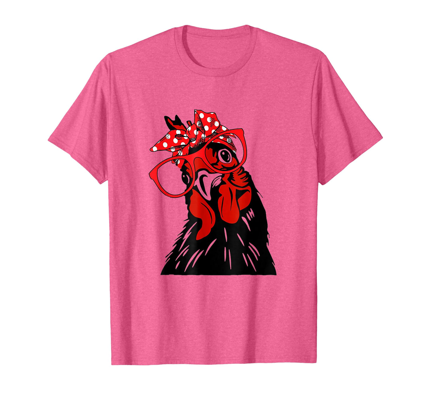 Chicken with bandana headband and glasses cute T-Shirt