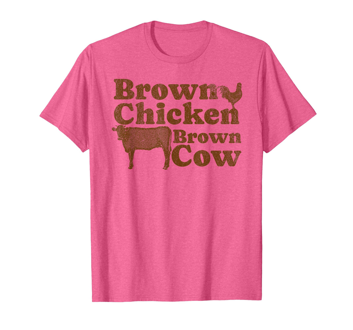 Brown Chicken Brown Cow 1970s Music Bow Chicka Wow Wow Joke T-Shirt