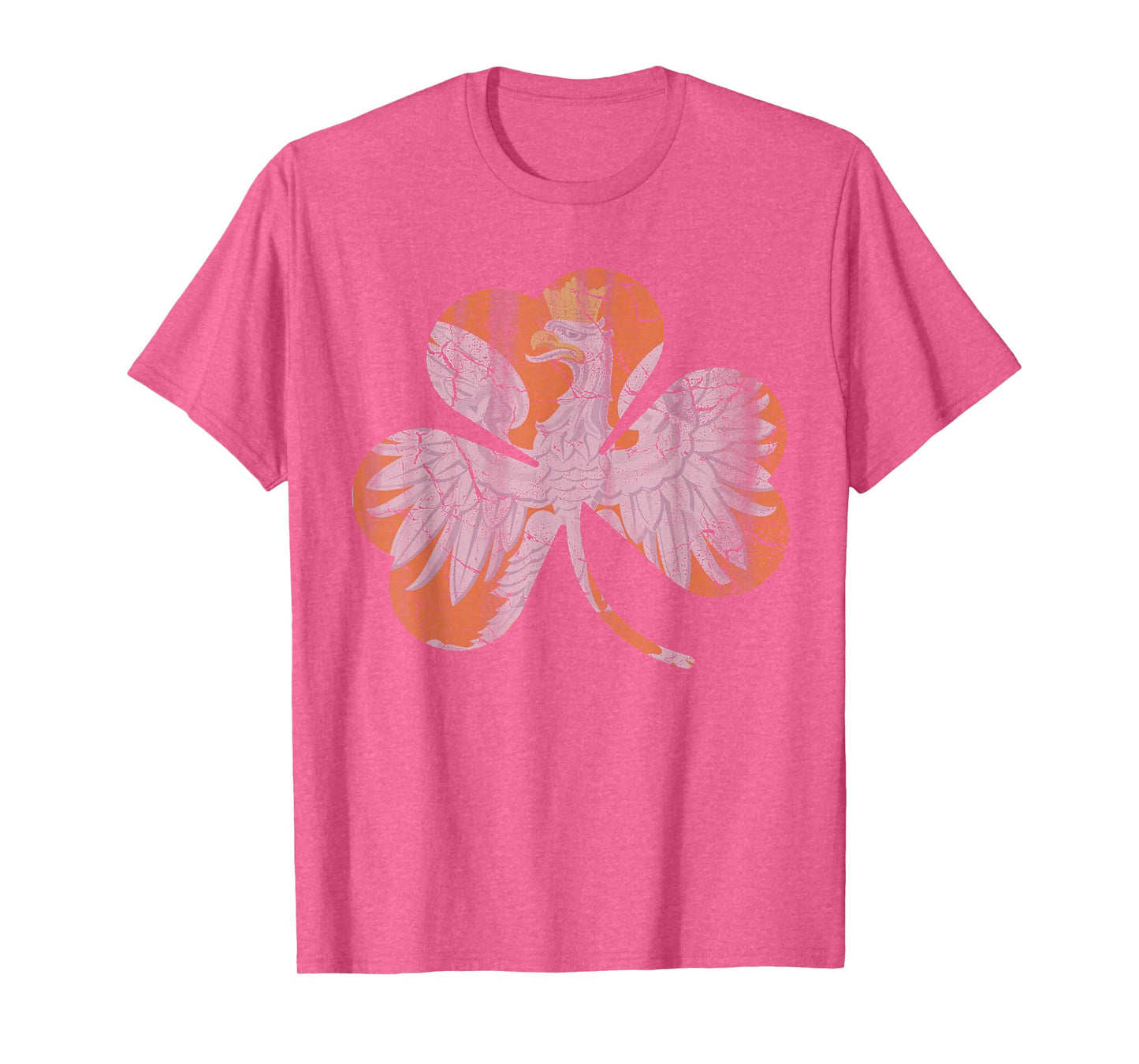 Irish Polish Eagle Shamrock Green T-Shirt St Patricks Day