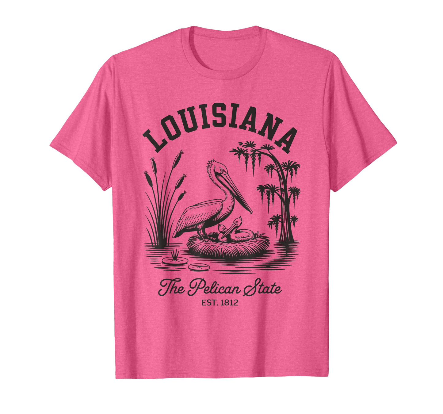 Louisiana Pelican State Shirt Swamp and Wildlife Vintage T-Shirt