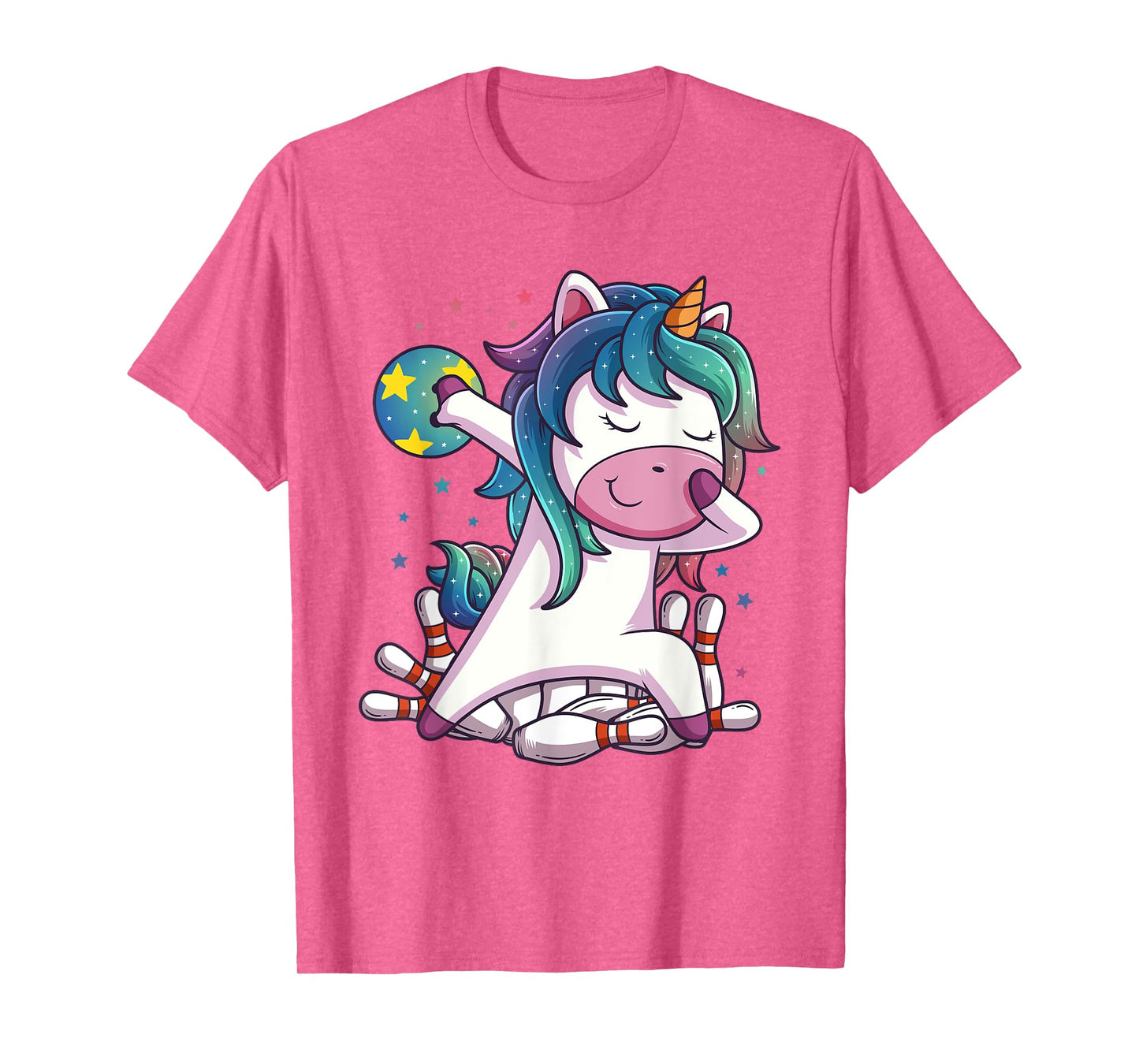 Polka Dot Unicorn Bowling Birthday Party Gift for T-Shirt