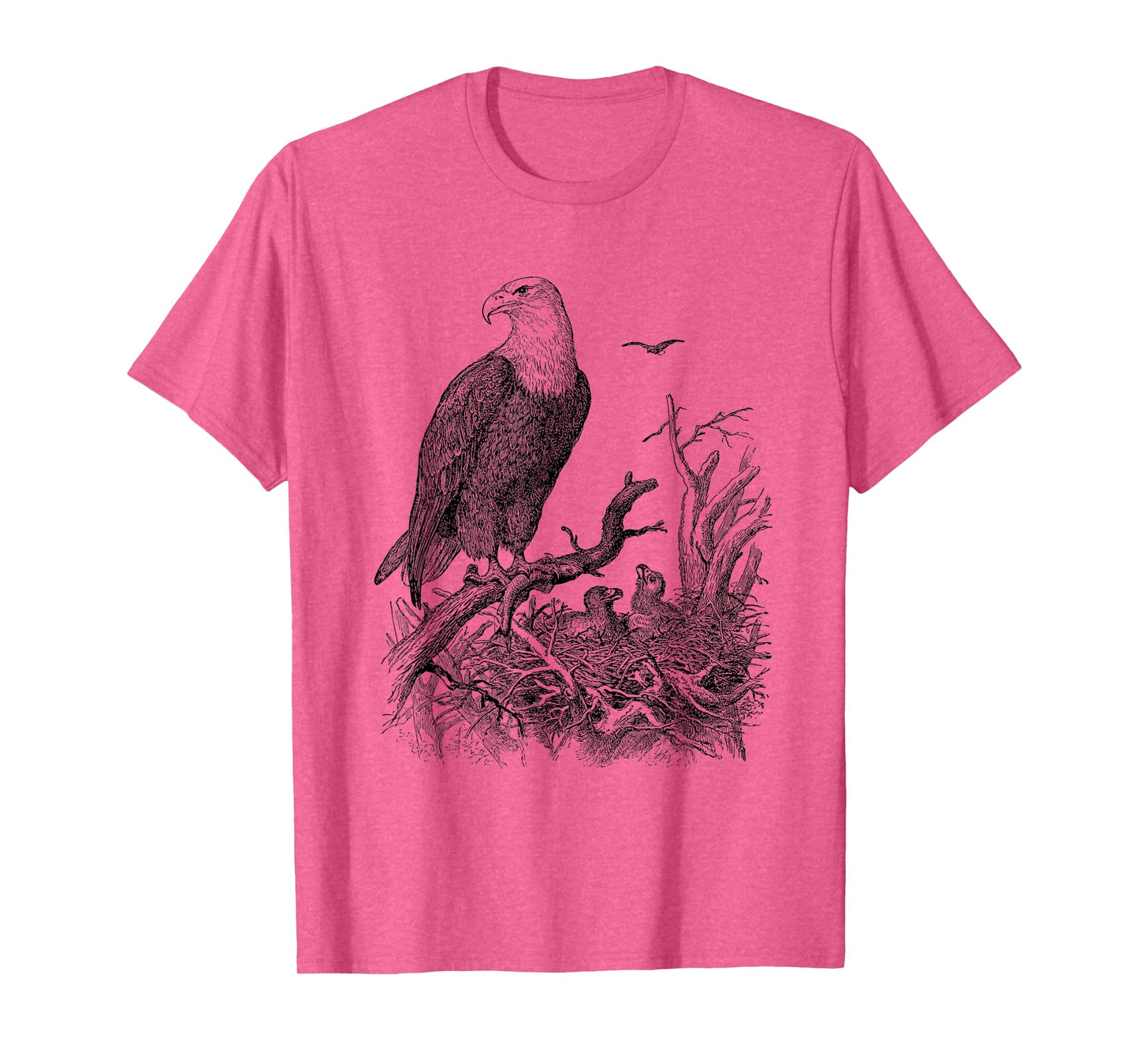 Bald Eagle Shirt Mother Eagle with Her Eaglets T-Shirt