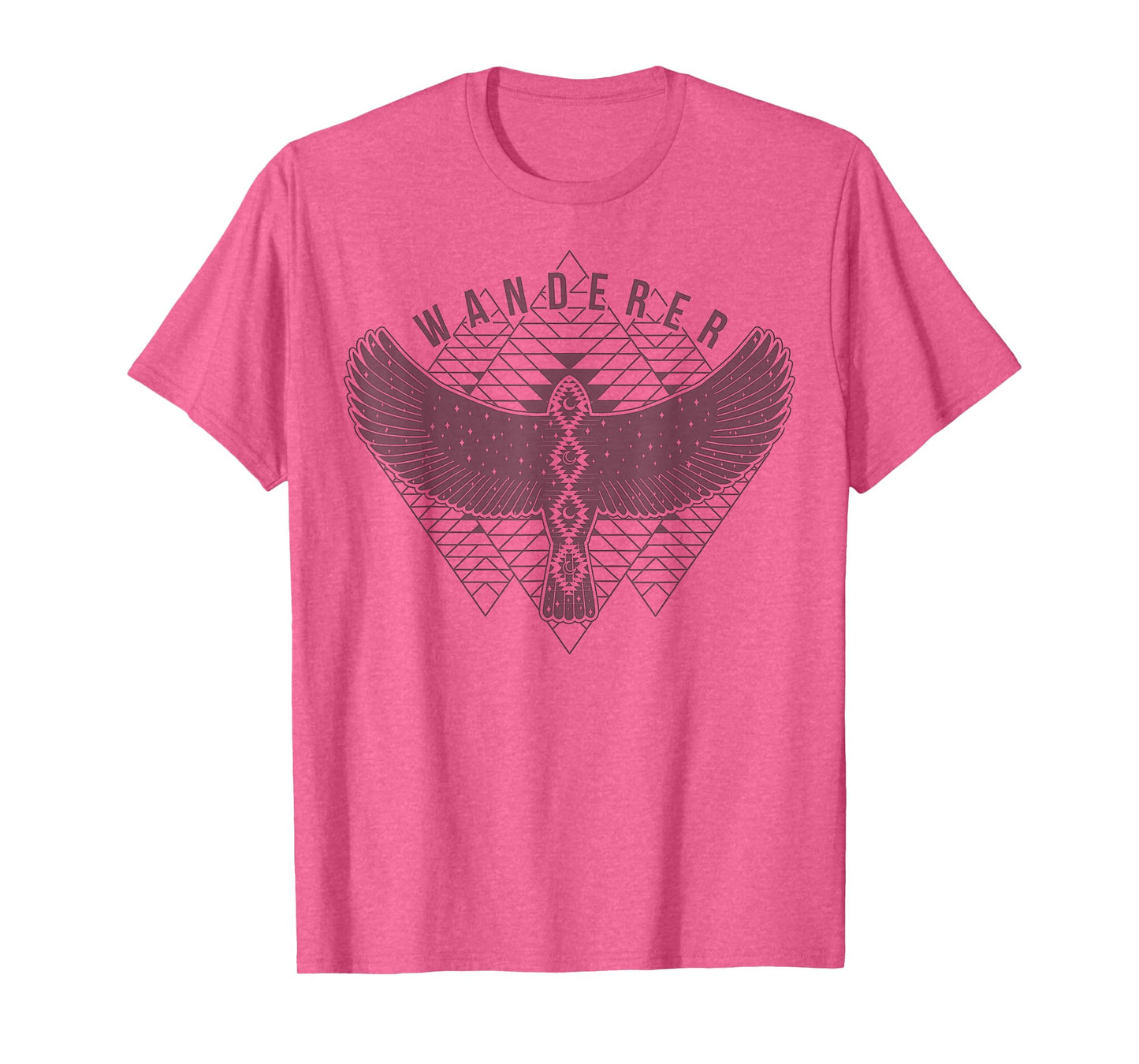 Wanderer Free Spirit Bird Geometric Triangle T-Shirt
