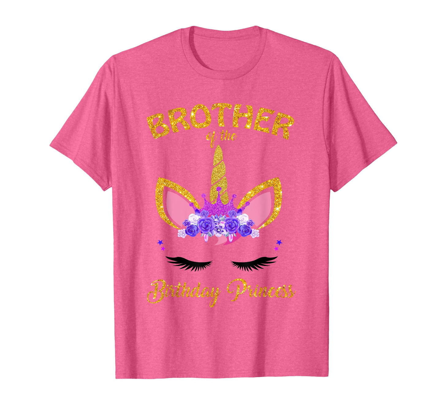 Brother Of The Birthday Princess Unicorn Family T Shirt T-Shirt