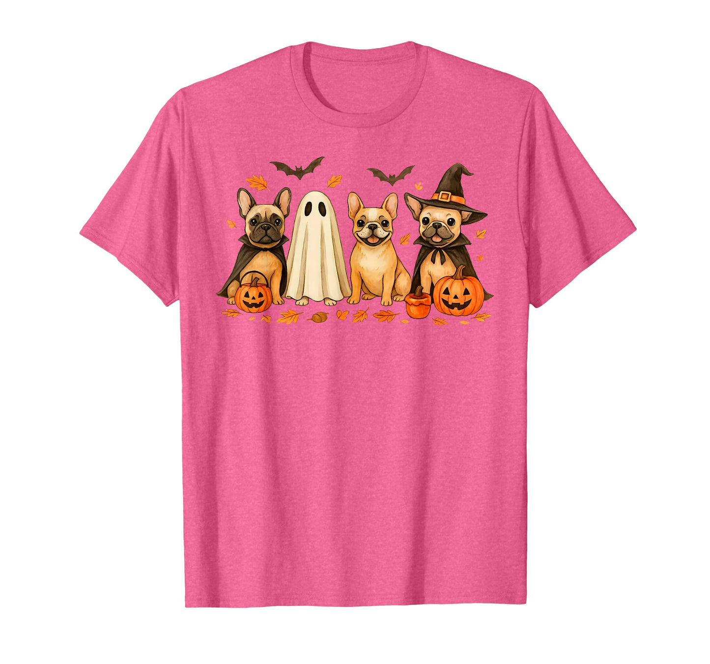 Cute French Bulldog Halloween Costume Frenchie Dog Ghost T-Shirt