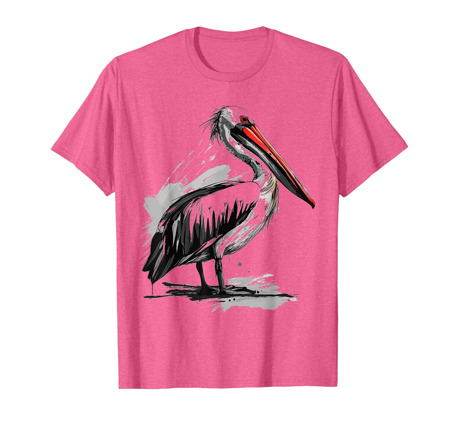 Pelican Animal Print Graphic Drawing Portrait Pelican T-Shirt