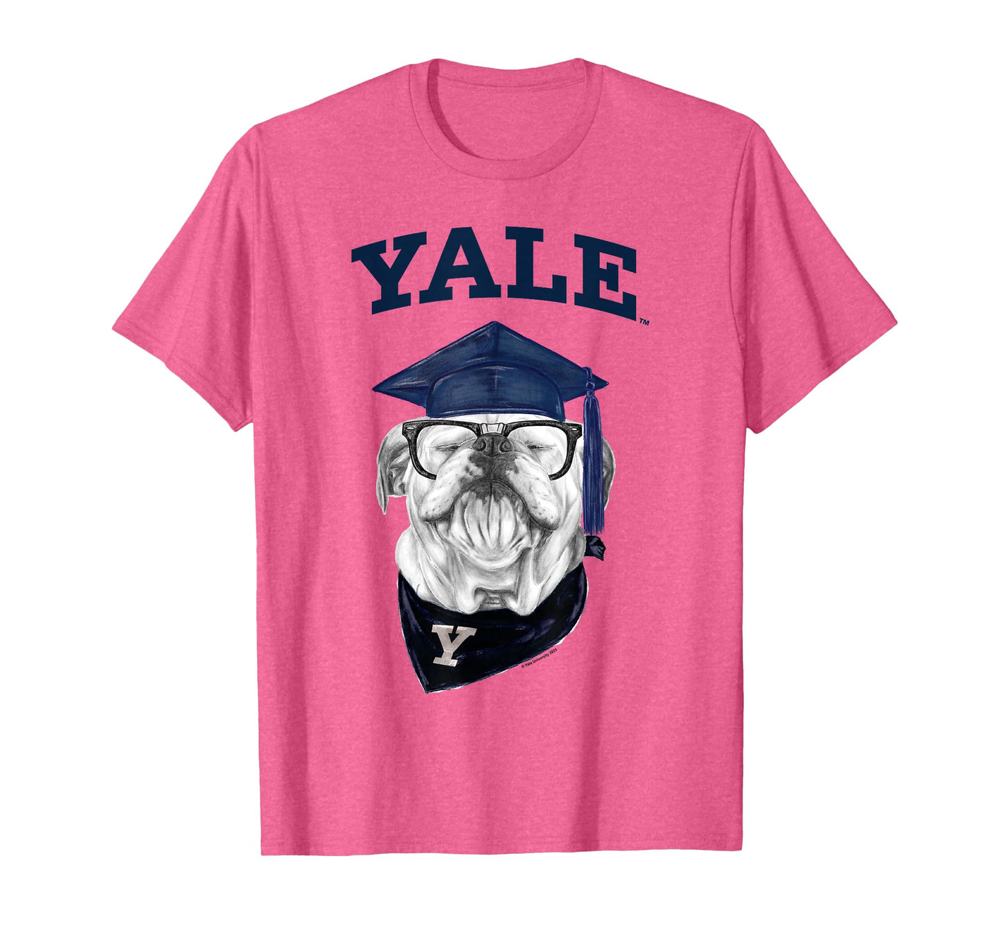 Yale University Smart Bulldog Handsome Dan Graduation T-Shirt