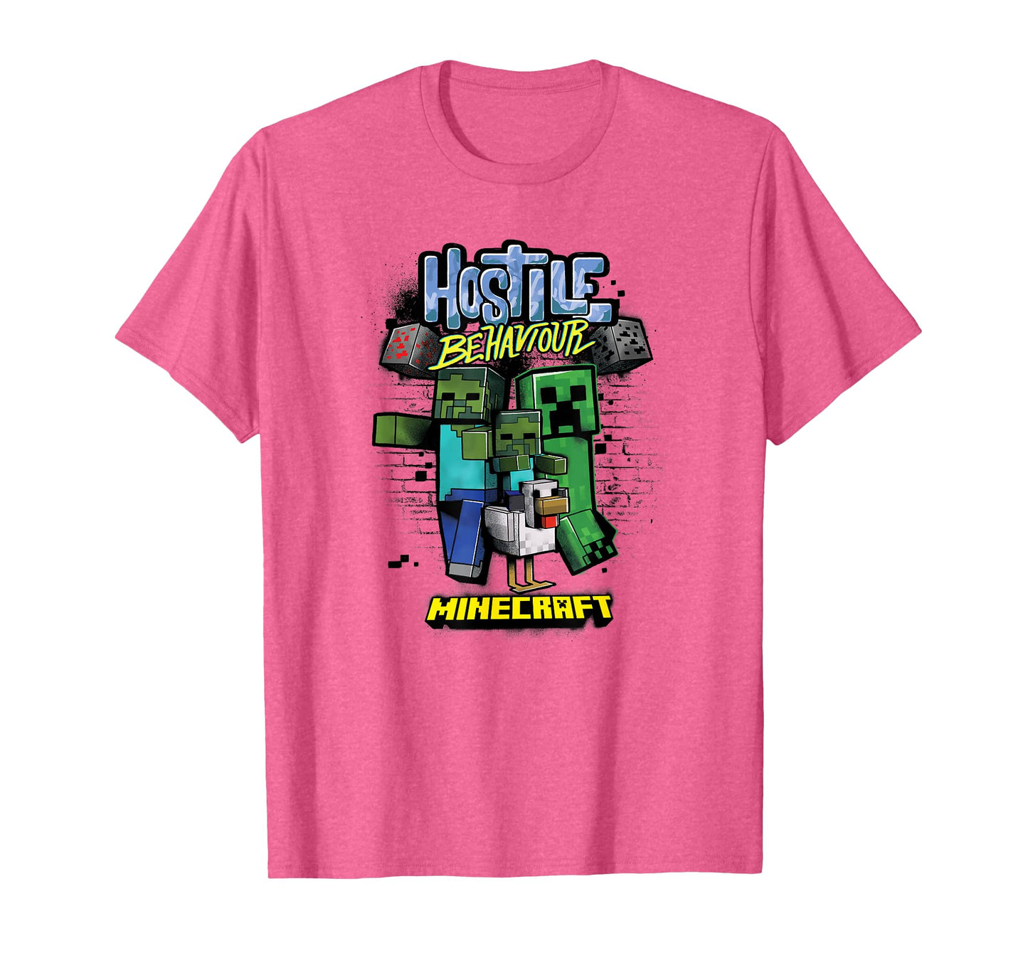 Minecraft Hostile Behaviour Aggressive Mob Group T-Shirt