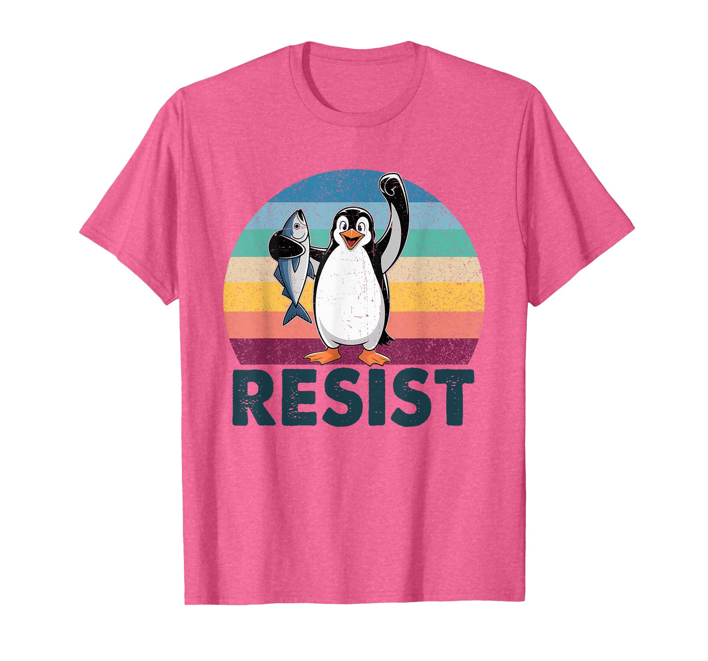 Resist Penguin Activism Penguins Protest Against Tarriffs T-Shirt