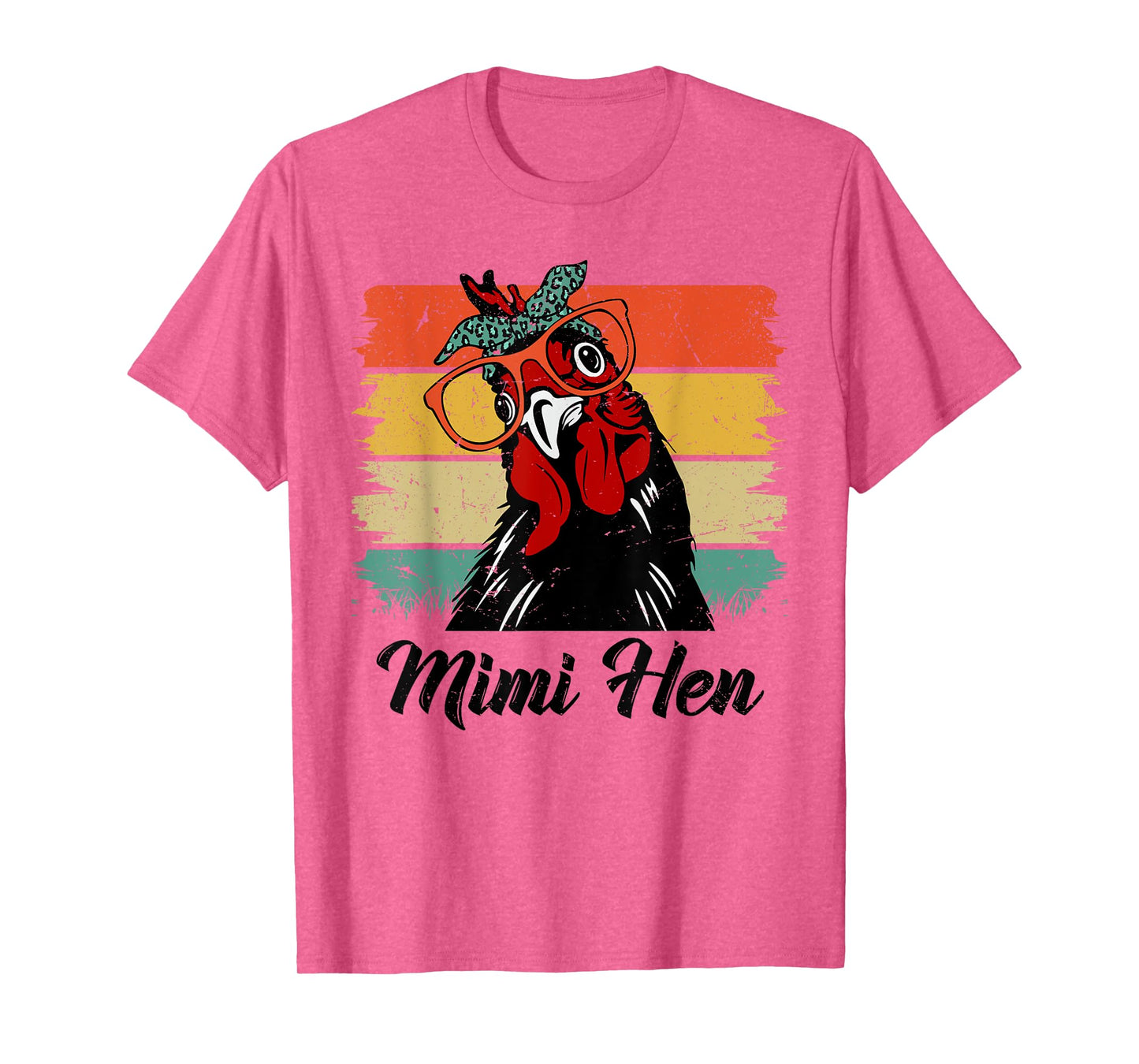 Retro Mimi Hen Chicken Mimi Chicken Lover Farmer Mothers Day T-Shirt