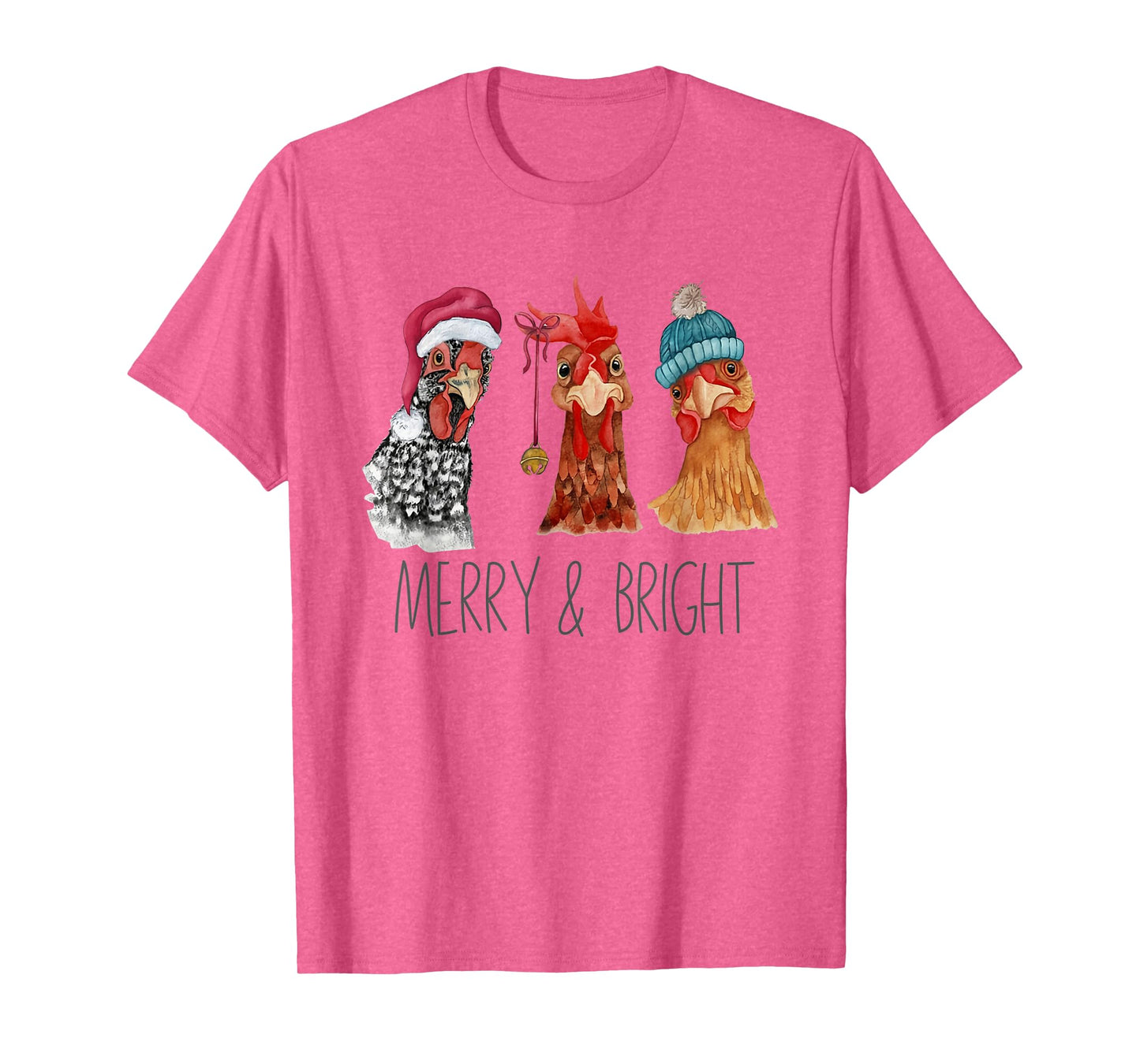 Cute Chickens Christmas Christmas Farm Animal Funny Holiday T-Shirt