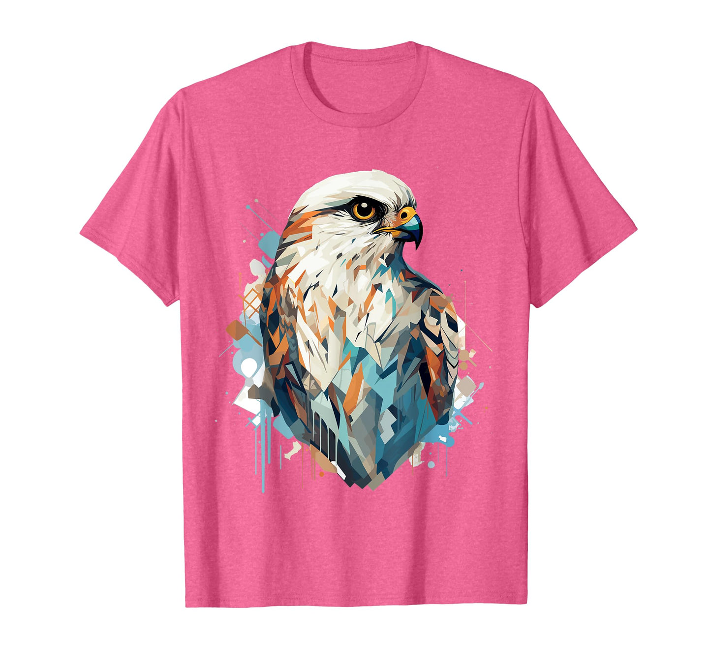 American Kestrel Bird Geometric Patten Art,Cute Kestrel Love T-Shirt