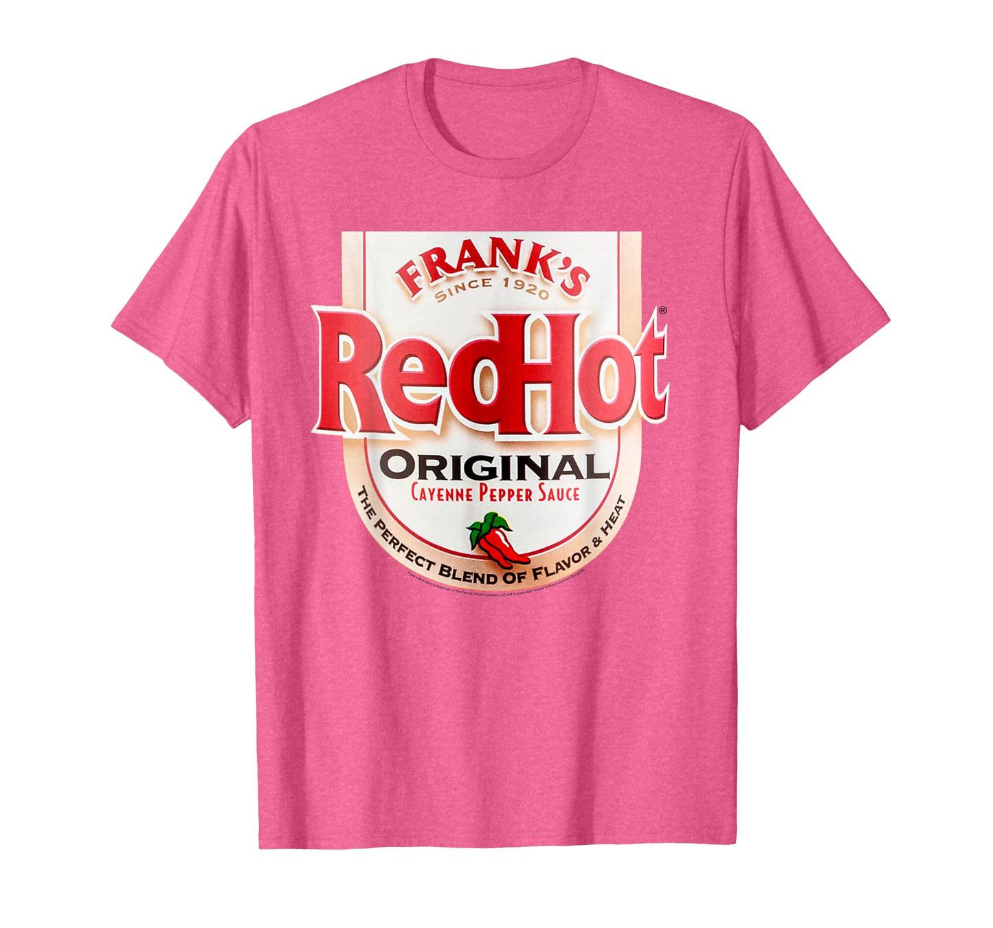 Frank's RedHot Label Casual Costume Hot Sauce Bottle T-Shirt