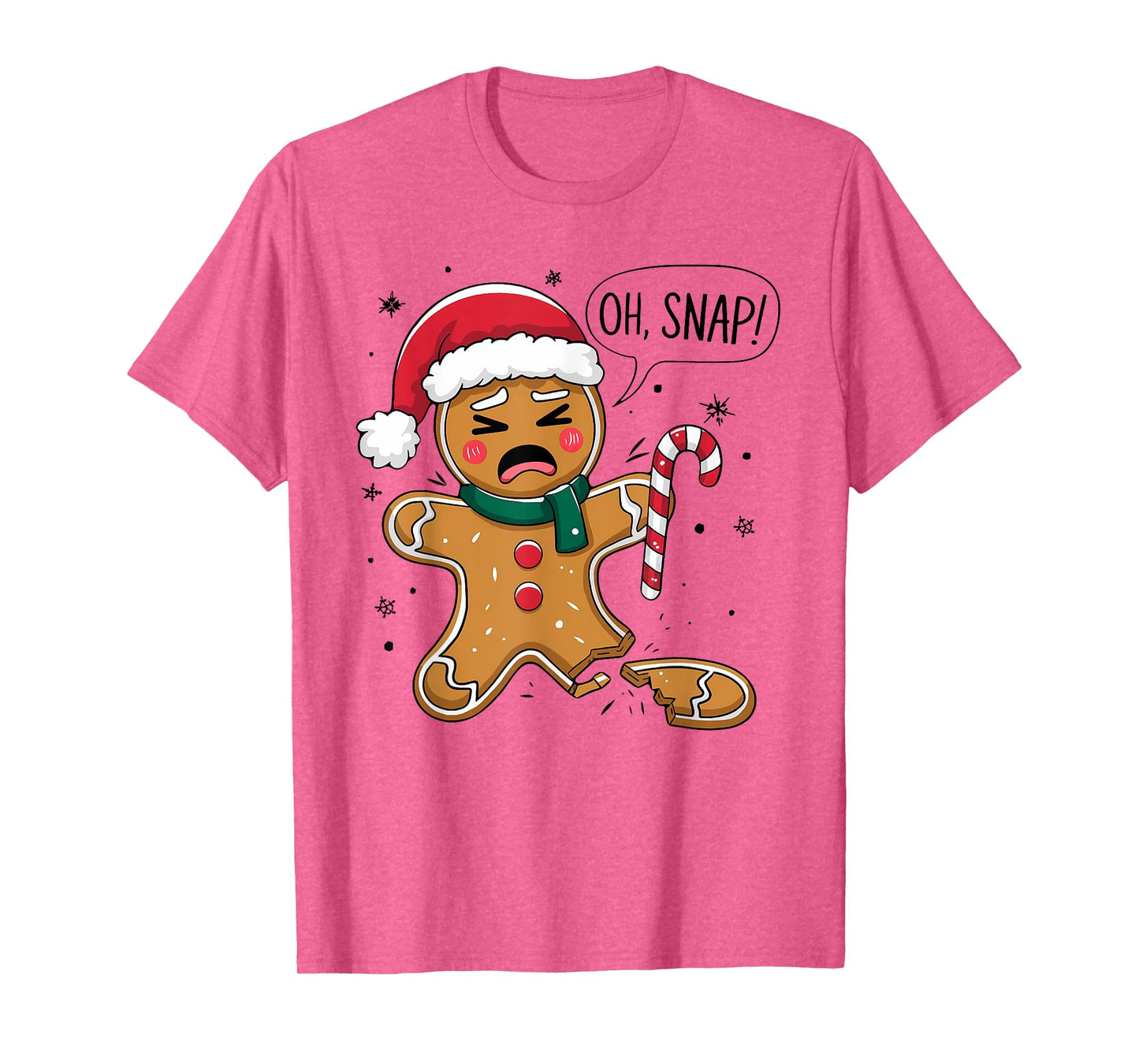 Funny Oh Snap Gingerbread Bakery Christmas Snacks Adults Kid T-Shirt