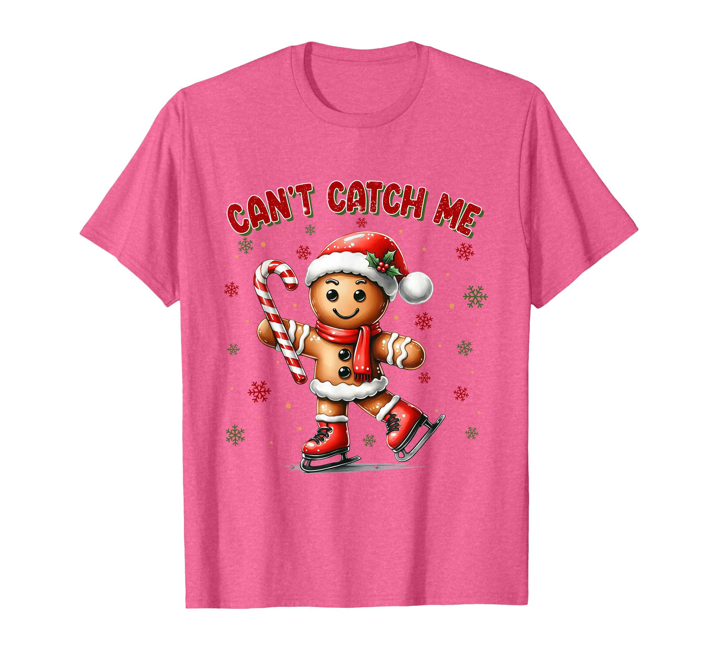 Can't Catch Me Gingerbread Xmas Christmas T-Shirt