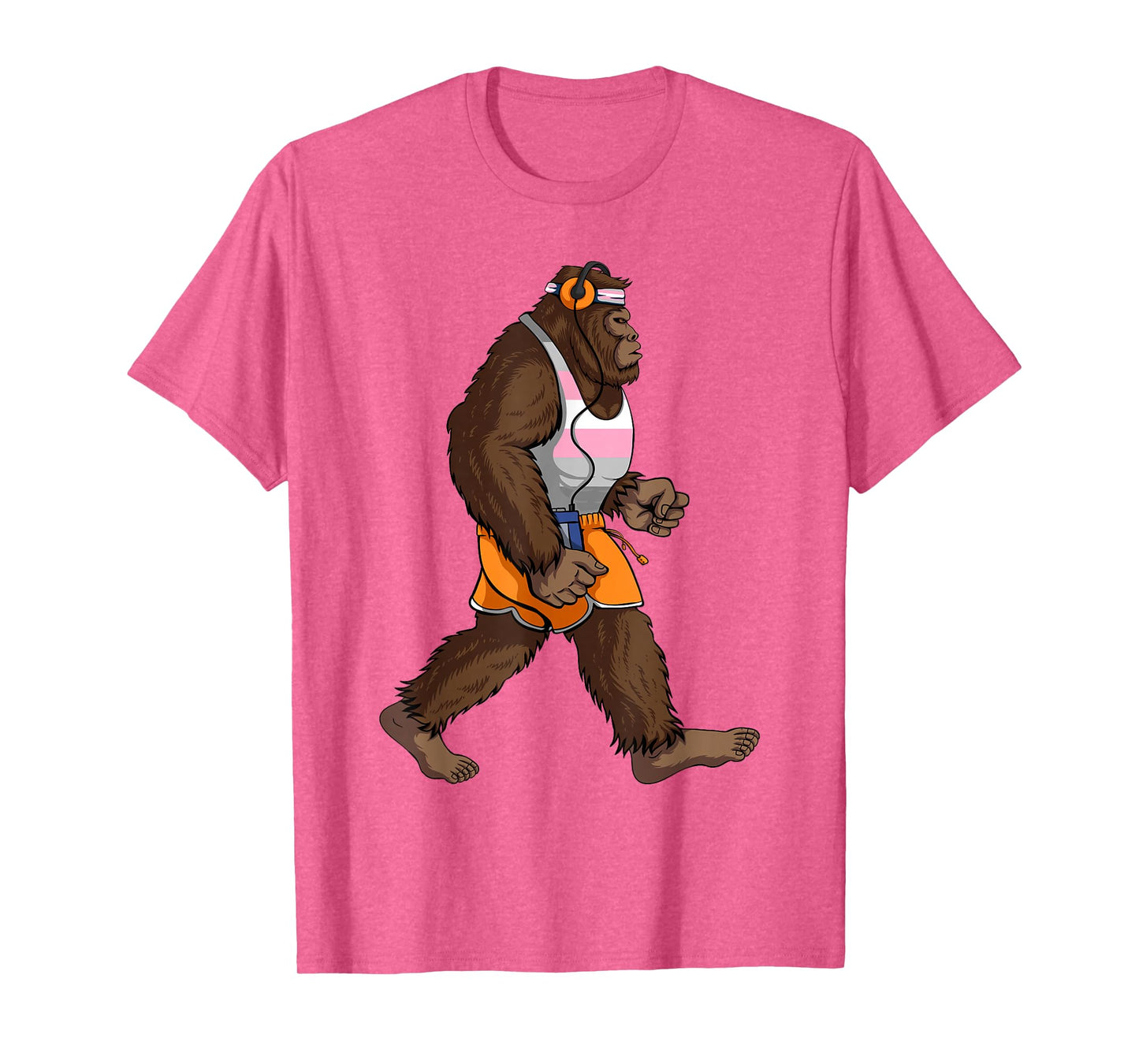 Demigirl Pride Flag Funny Bigfoot Demigirl Flag T-Shirt