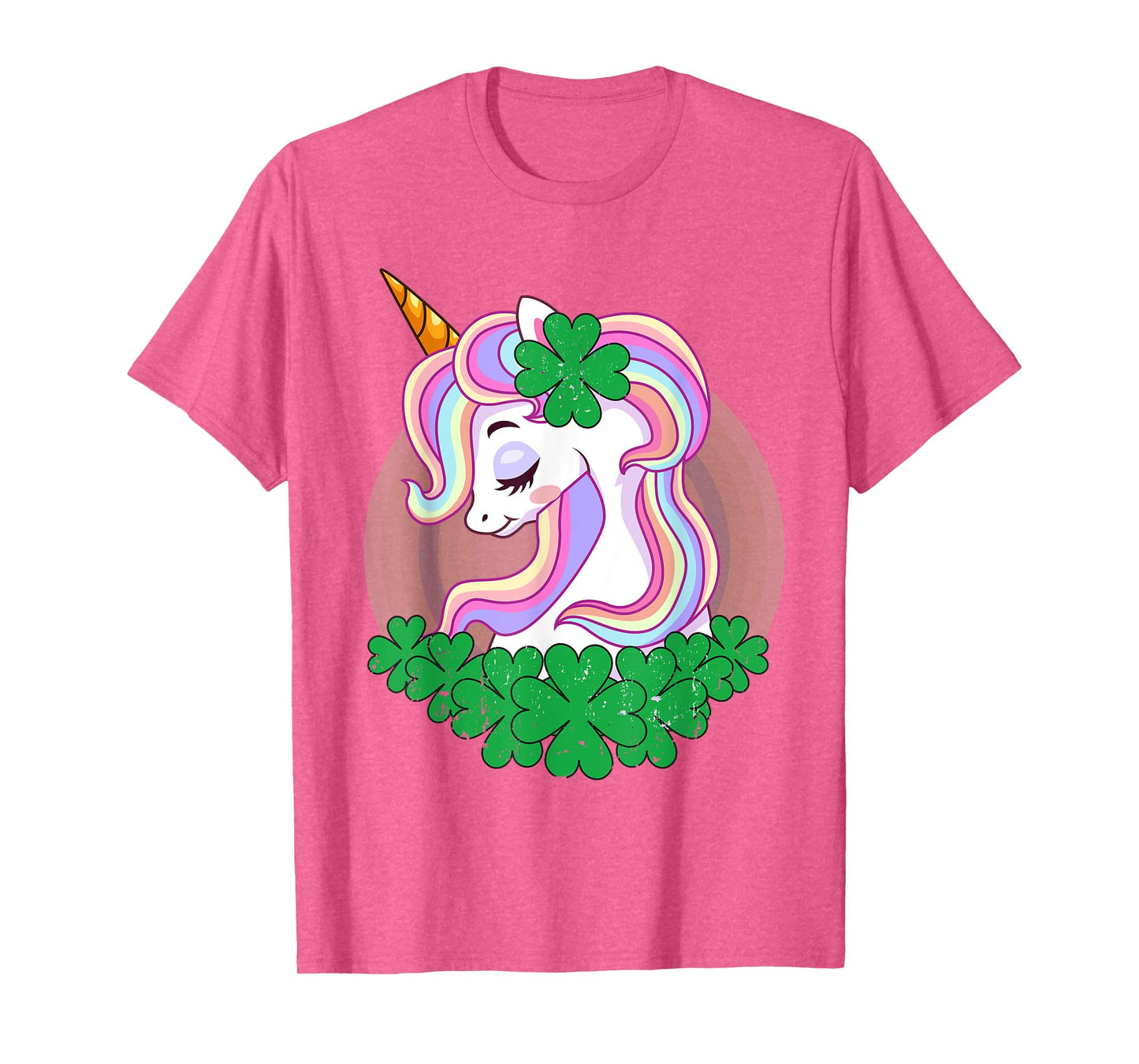 St Patricks Day Unicorn Shamrock Pattys Toddler Kid Girls T-Shirt
