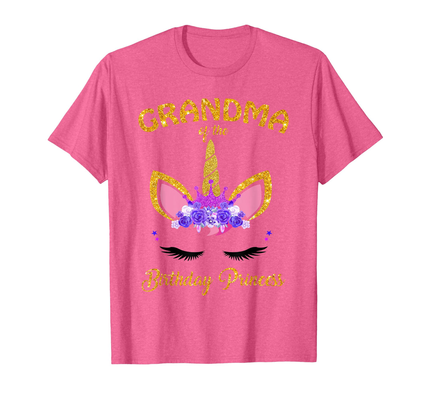 Grandma of the Birthday Princess Unicorn Girl T Shirt Outfit T-Shirt