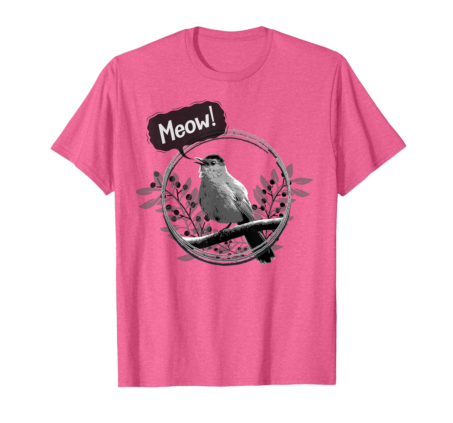 Funny Gray Catbird Meow Bird Birdwatching T-Shirt