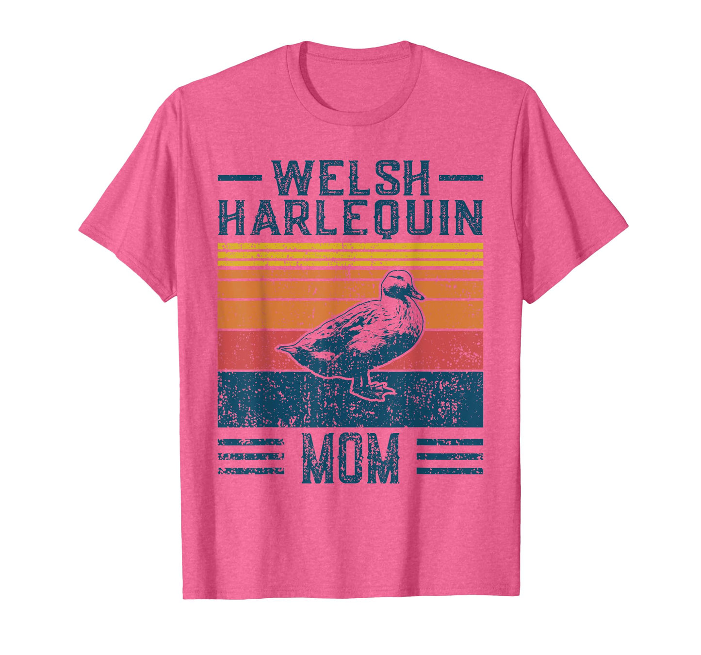Best Duck Mom Women - Vintage Welsh Harlequin T-Shirt