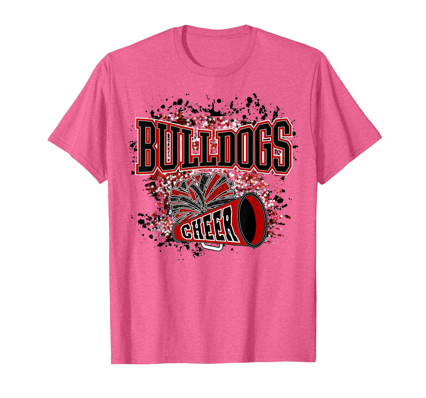Go Bulldogs Cheer Women Bulldogs Girls School Spirit T-Shirt