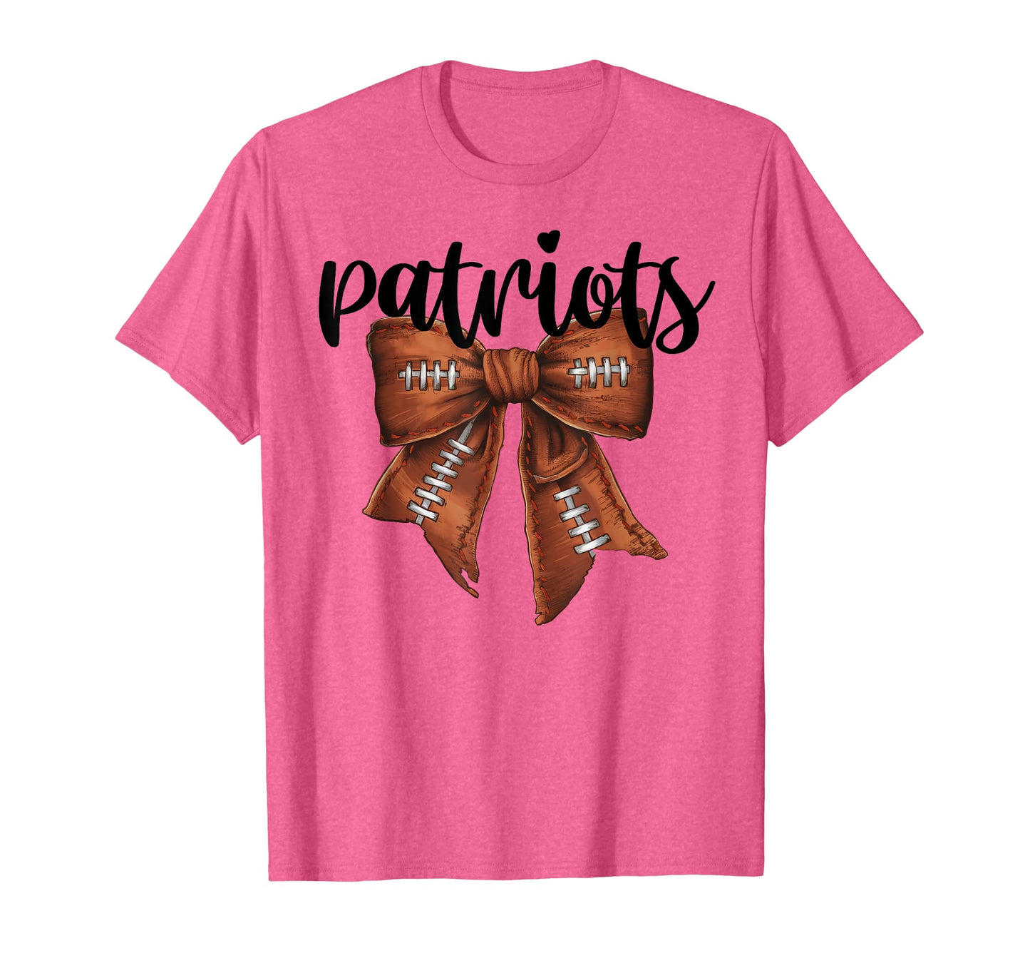 Patriots Football Bow School Spirit Team Mascot Game Night T-Shirt