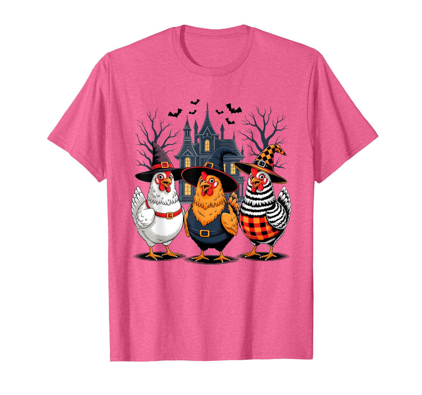 Halloween Chicken Witch Spooky Season For Men Women Farmer T-Shirt
