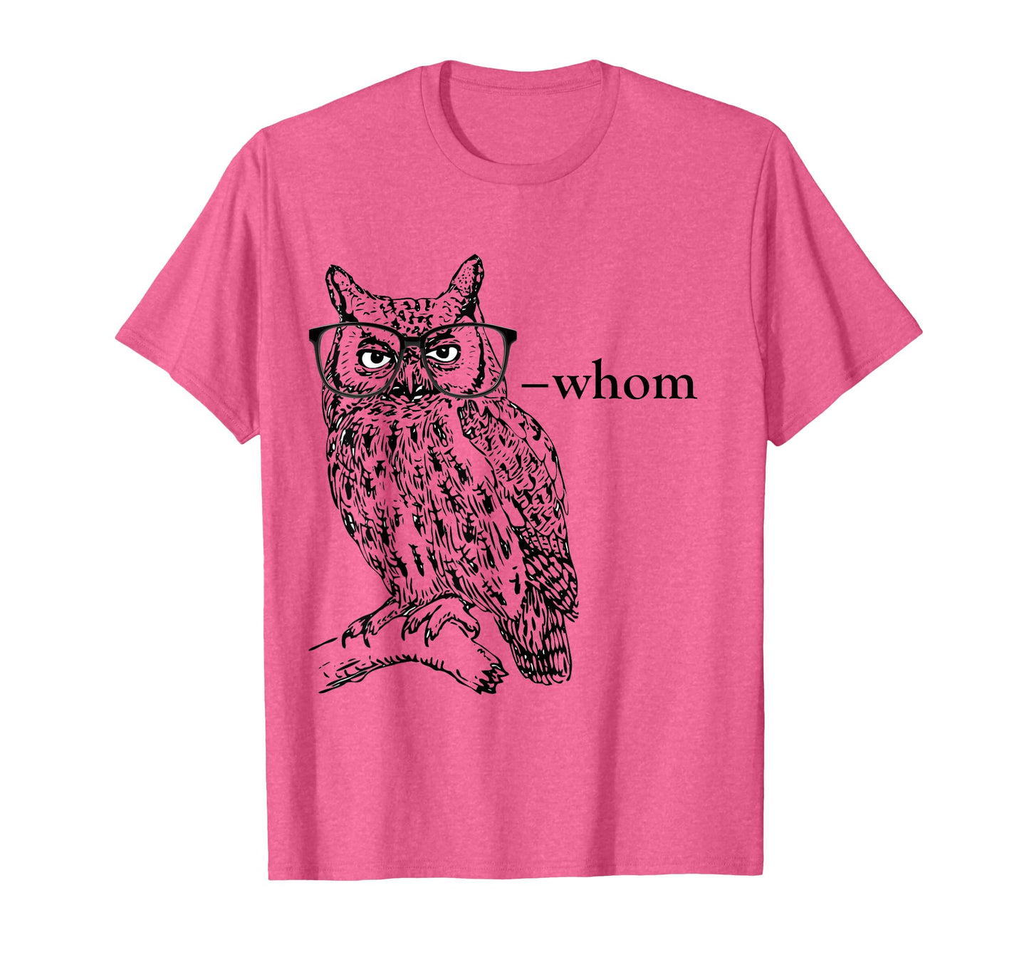 Who Whom Grammar Owl t shirt T-Shirt