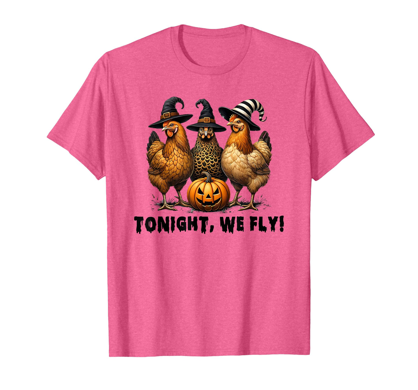 Tonight We Fly Halloween Chicken Fall Farm Animals T-Shirt