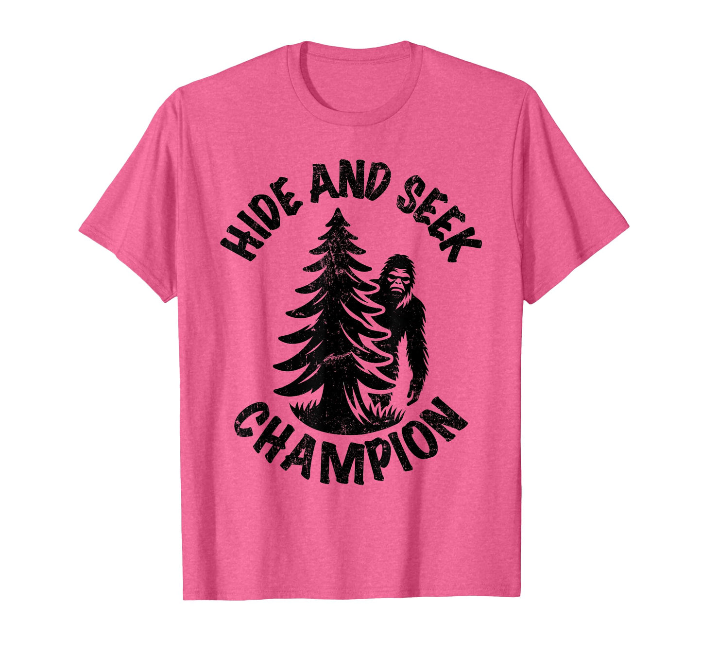 Bigfoot Hide and Seek Champion - Vintage retro T-Shirt